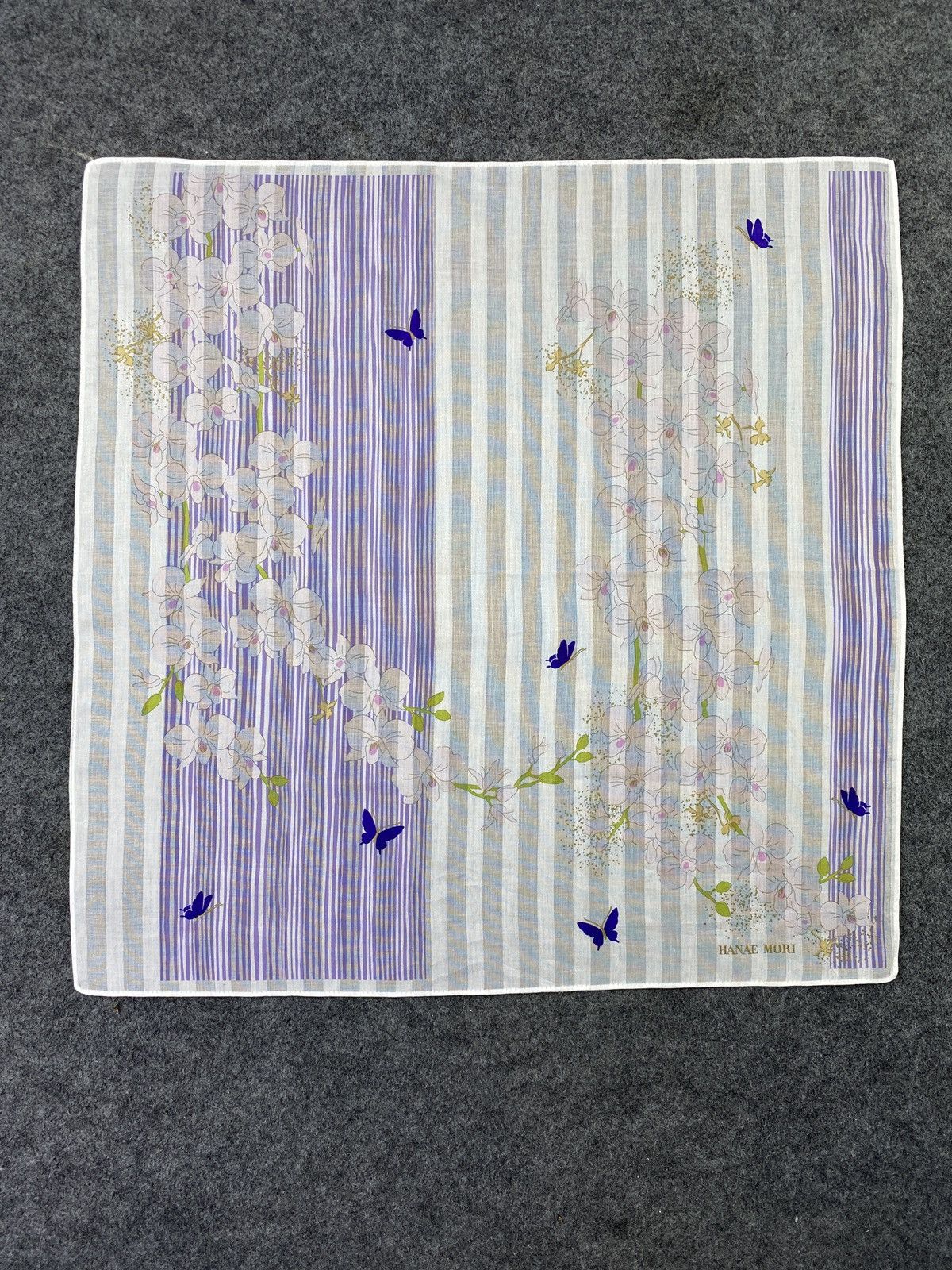 Hanae Mori × Vintage Hanae Mori Handkerchief / Bandana / Neckerchief-B296 Size ONE SIZE - 3 Thumbnail