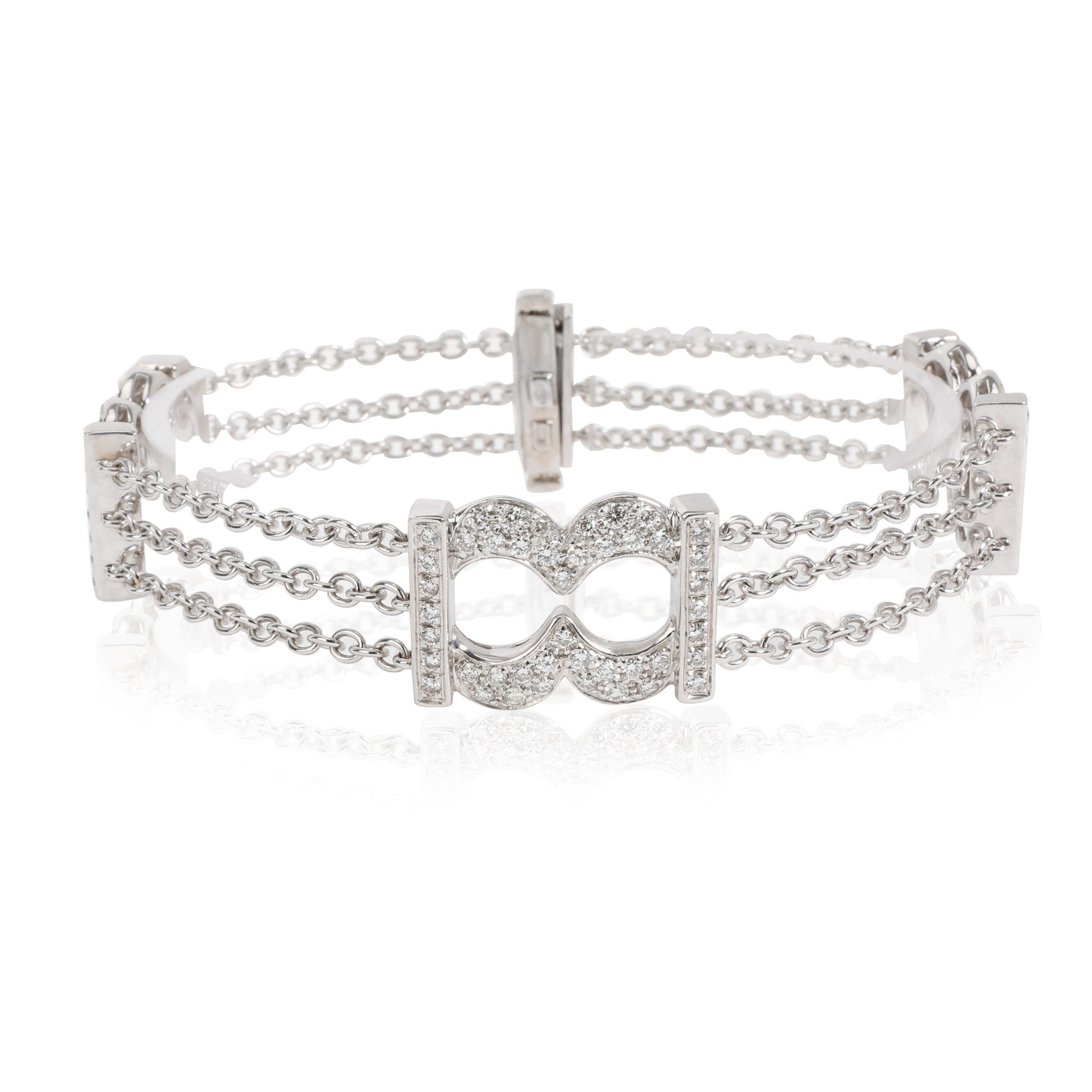Bedat and Co. Orianne Collins Diamond Bracelet in 18K White Gold 1.5 CTW