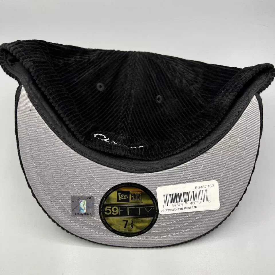 New Era Chicago Bulls Hat Men 7 3/8 Corduroy 59Fifty New Era Fitted Size ONE SIZE - 7 Thumbnail