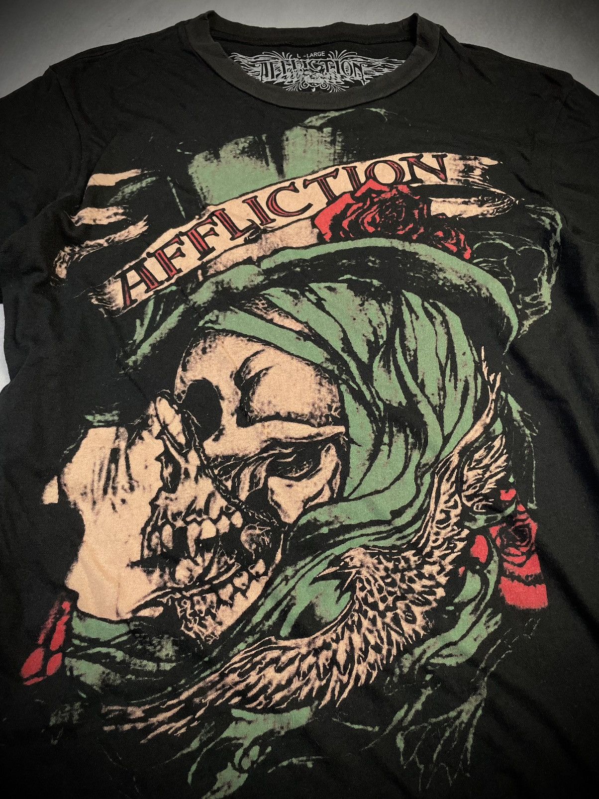 Affliction 2000s Affliction Skull & Serpent Tshirt Size US M / EU 48-50 / 2 - 3 Thumbnail