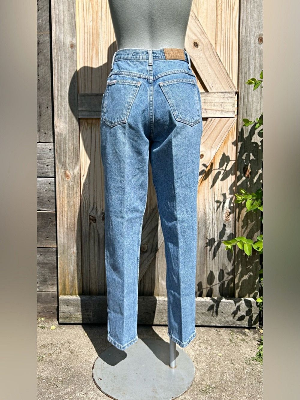 Other Vintage 90s Zena Blue Denim High Waisted Tapered Mom Jeans Size 30" / US 8 / IT 44 - 5 Thumbnail