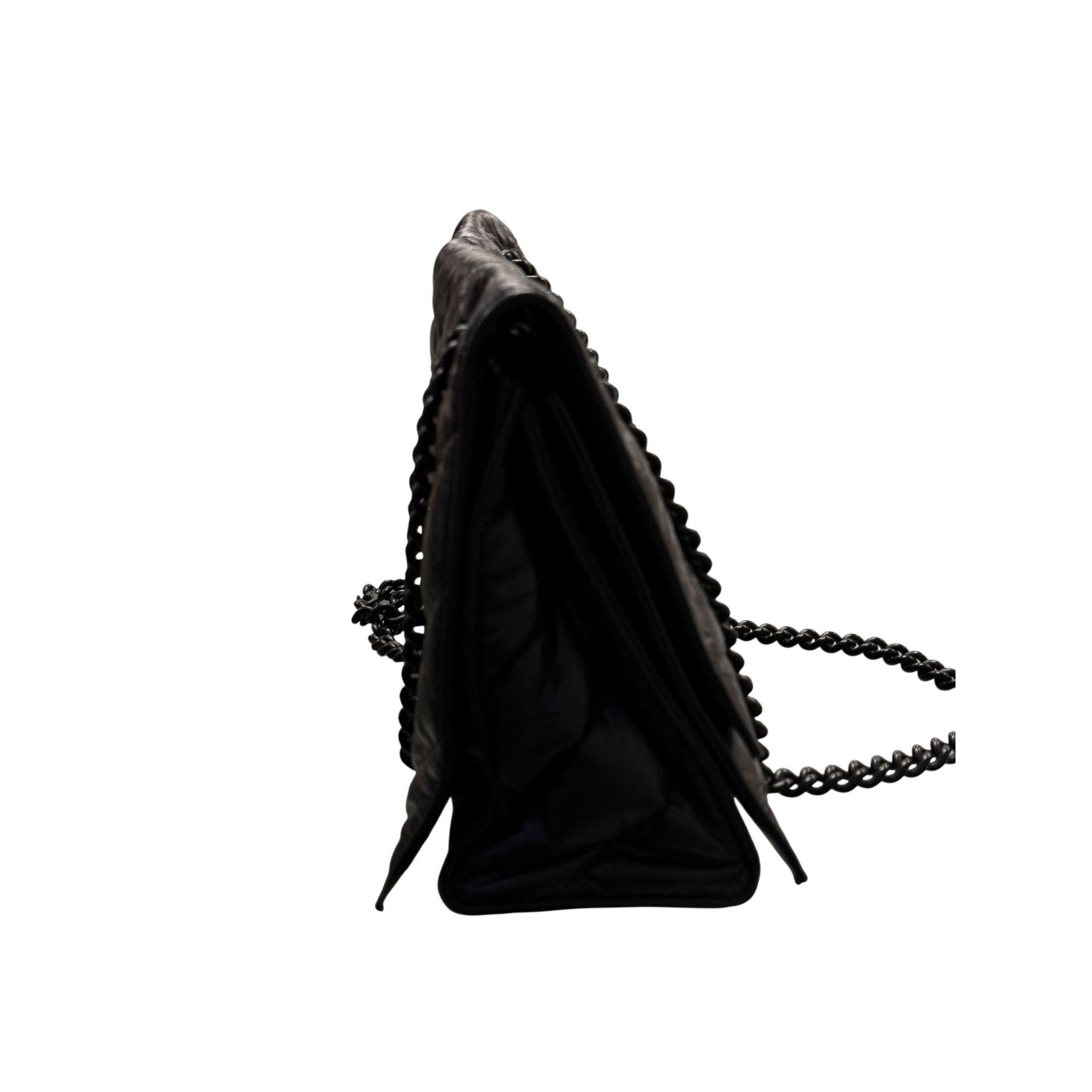Balenciaga Balenciaga Quilted Black Leather Shoulder Bag With Chain Str Size ONE SIZE - 6 Thumbnail