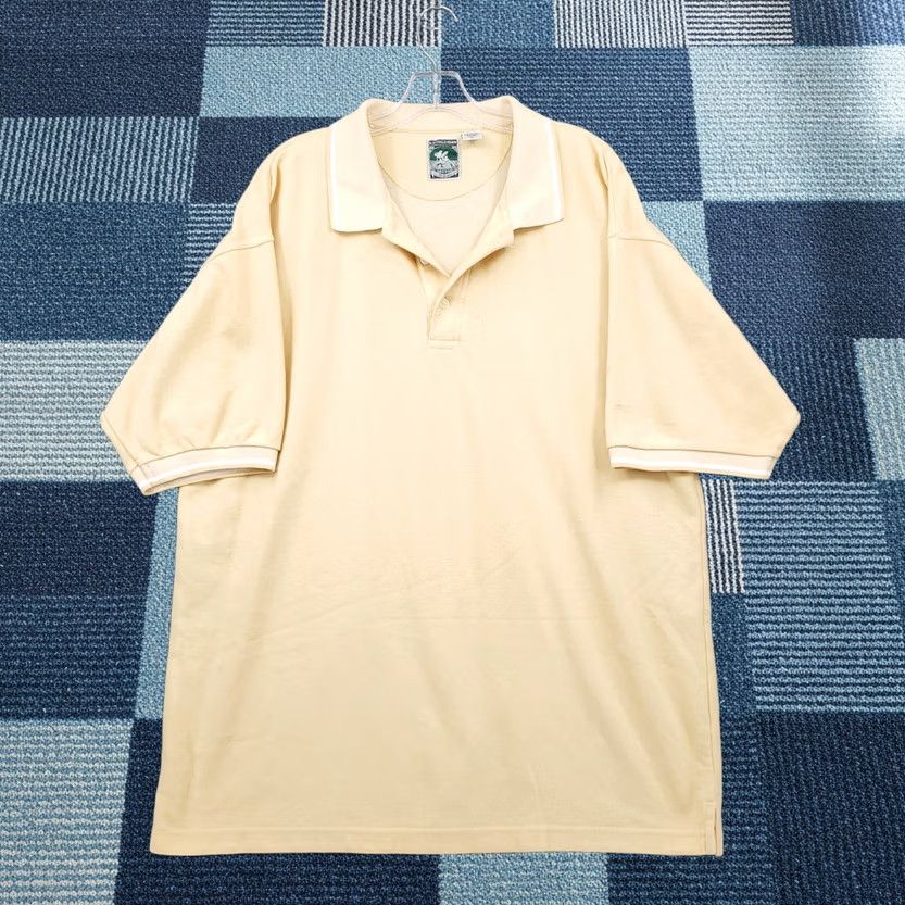 Vintage McIntosh & Seymour Polo Shirt Mens XL Yellow Cotton Blend Short Sleeves Button Size US XL / EU 56 / 4 - 1 Thumbnail