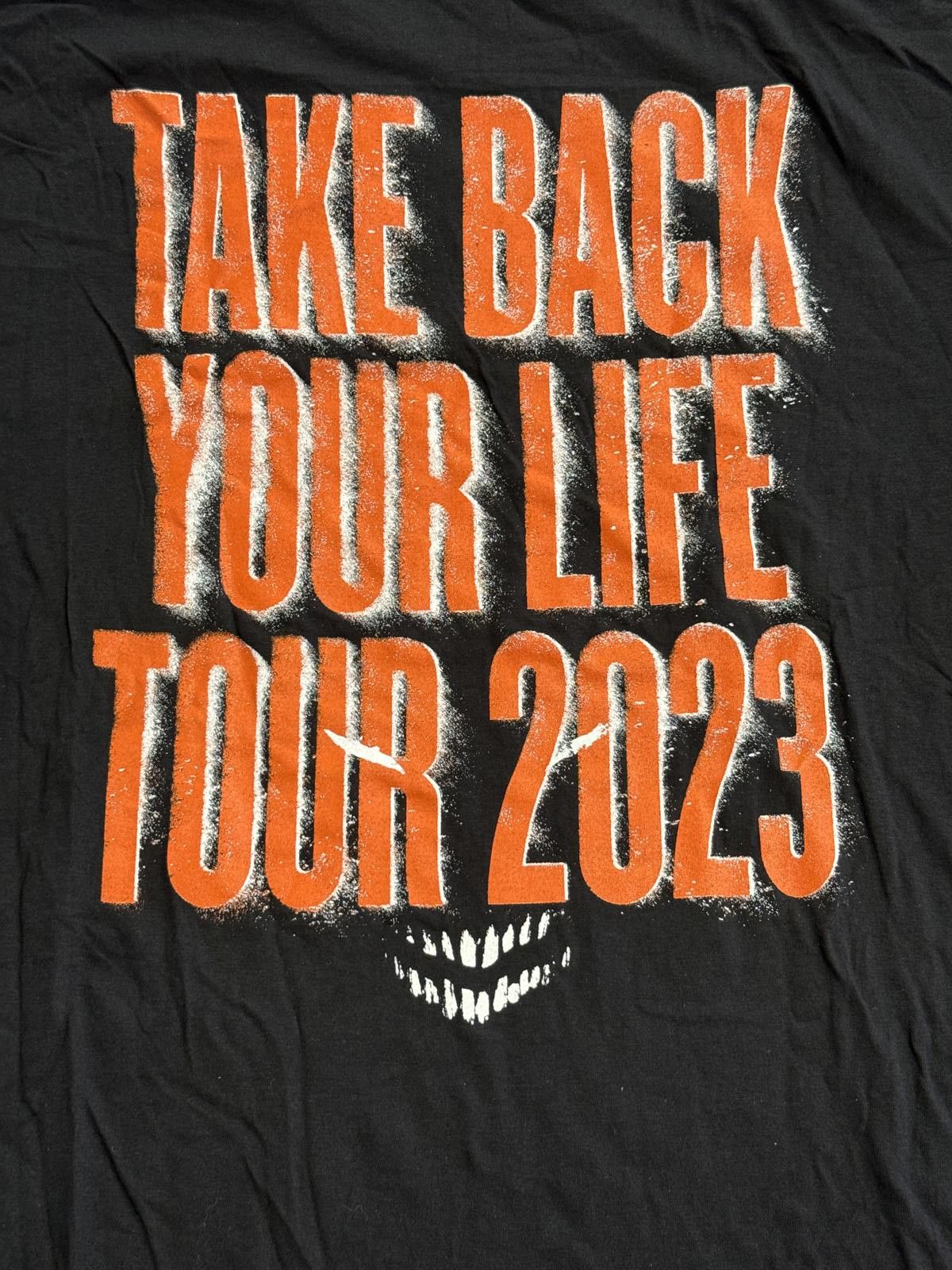 Designer Disturbed Band T-shirt Tour Take Back Your Life 2023 XL Size US XL / EU 56 / 4 - 5 Thumbnail