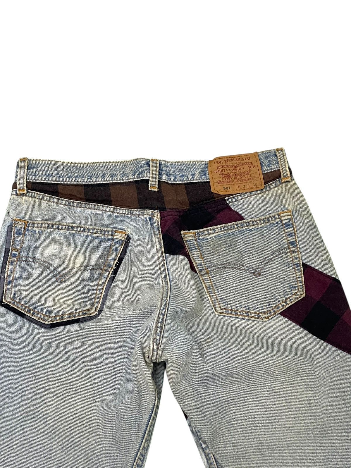 Levi's Vintage Clothing Vtg 1995 Levi’s 501 USA Rebuilt Patchwork Regular 3🟦8 Size US 32 / EU 48 - 6 Thumbnail