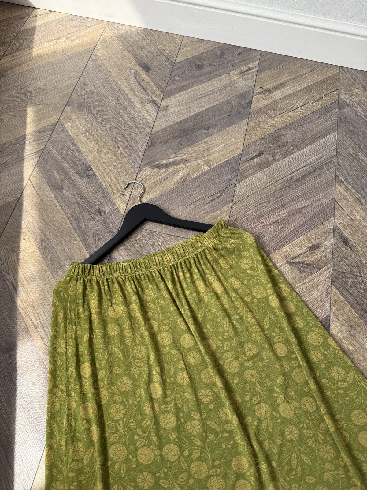 Gudrun Sjoden Vintage Gudrun Sjoden Green A-Line Midi Skirt Womens Size M / US 6-8 / IT 42-44 - 4 Thumbnail