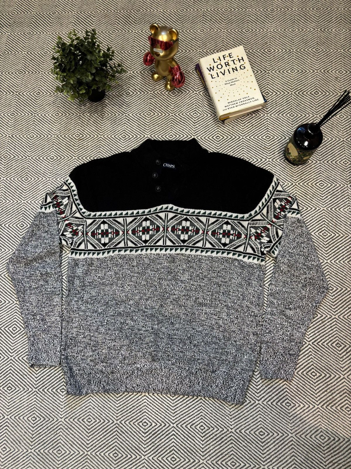 Chaps Ralph Lauren Chaps Ralph Lauren Button Knit Size US XL / EU 56 / 4 - 1 Thumbnail