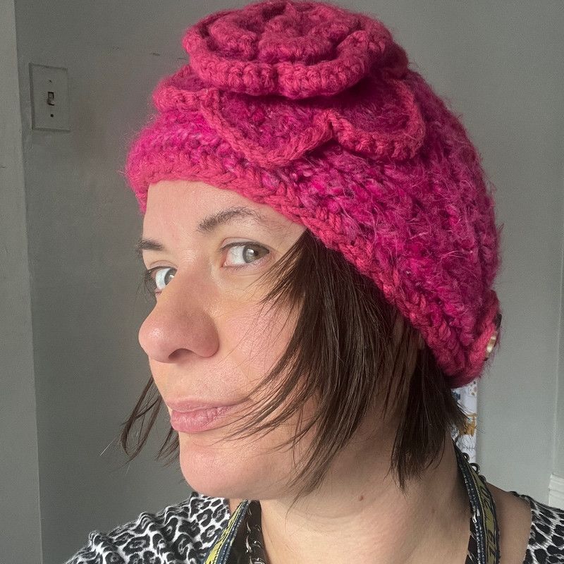 Unknown London Women's Vibrant Pink Knitted Winter Headband One Size Size ONE SIZE - 2 Thumbnail