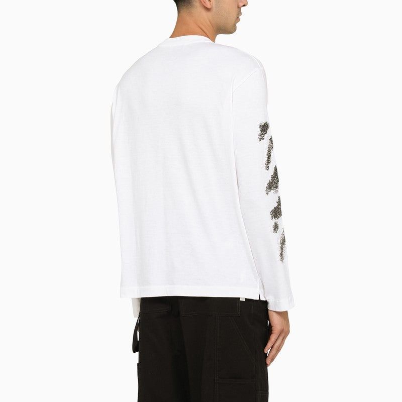 Off-White o1y0325 Logo Crewneck T-Shirt in White Size US XL / EU 56 / 4 - 3 Thumbnail