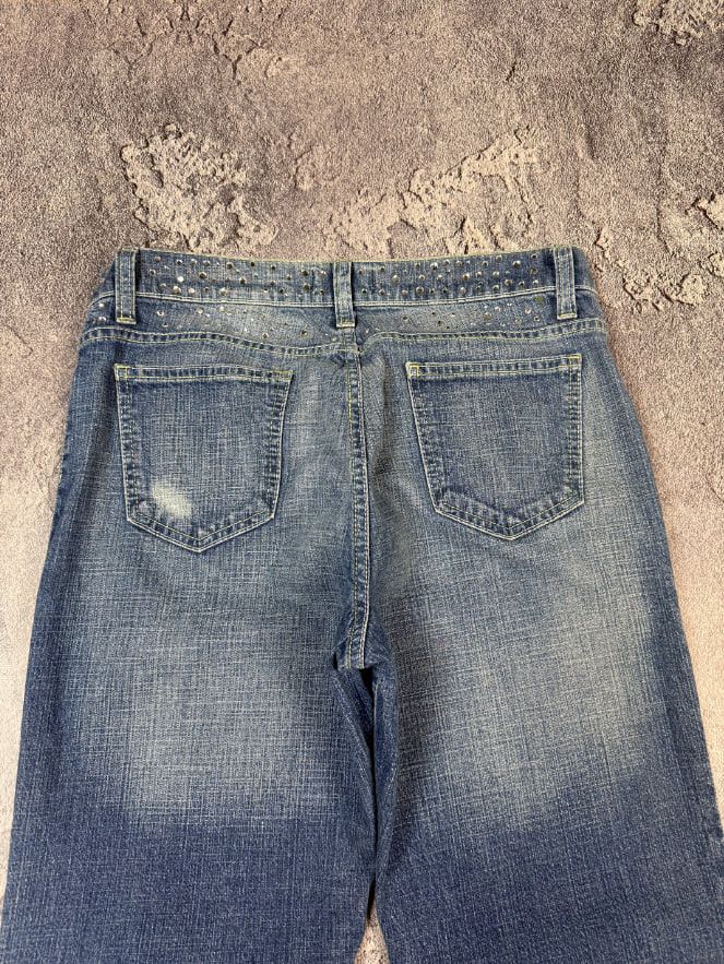 If Six Was Nine Y2K Vintage Flared 2000s Glamour Sexy Jeans Size 30" / US 8 / IT 44 - 3 Thumbnail
