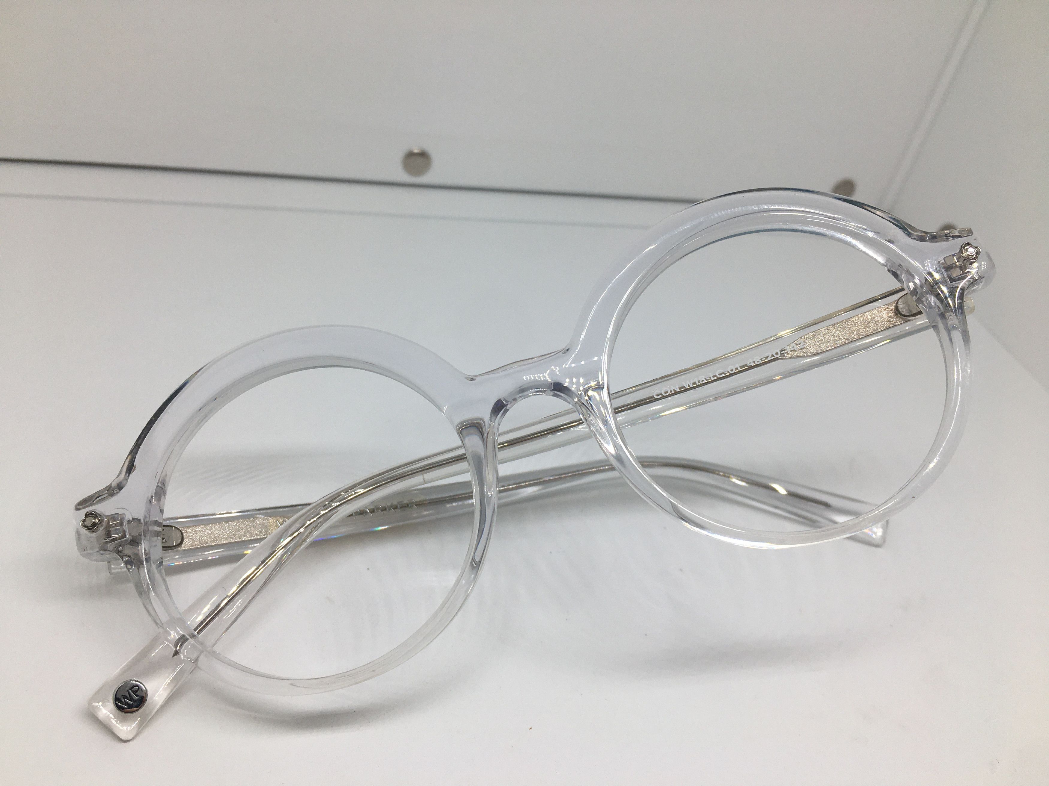 Warby Parker WARBY PARKER Clear Acetate Round Eyeglasses Frame Size ONE SIZE - 7 Thumbnail
