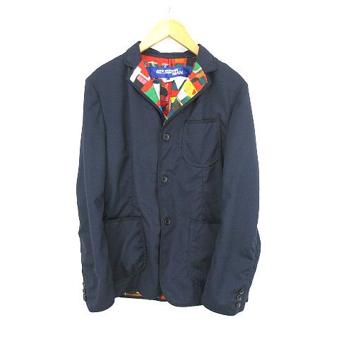 Junya Watanabe Jacket Lining All-Over Pattern Wool Check Black Size US S / EU 44-46 / 1 - 1 Thumbnail