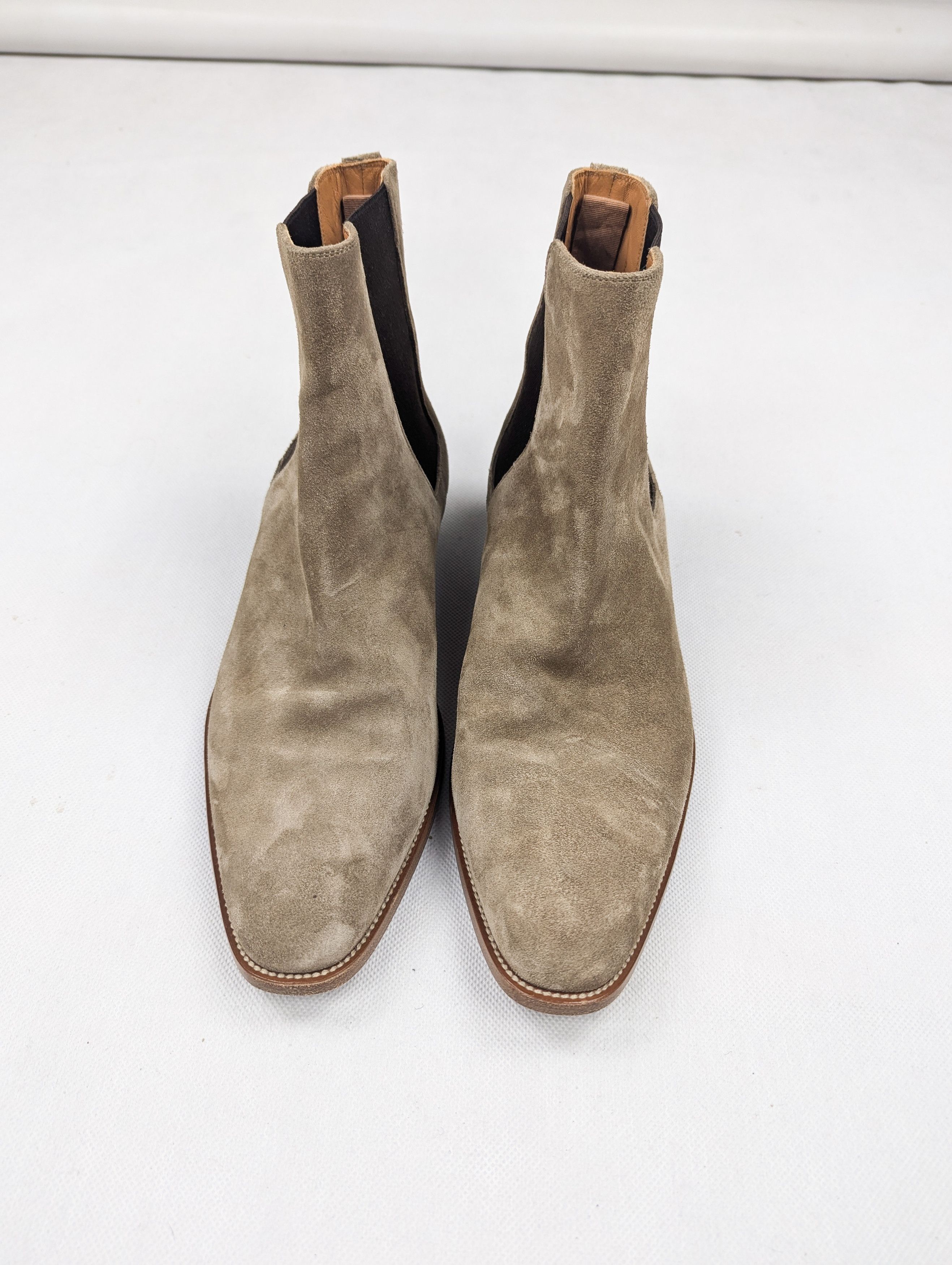 Yves Saint Laurent Saint Laurent wyatt suede beige chelsea boots 43,5 Size US 10.5 / EU 43-44 - 8 Thumbnail