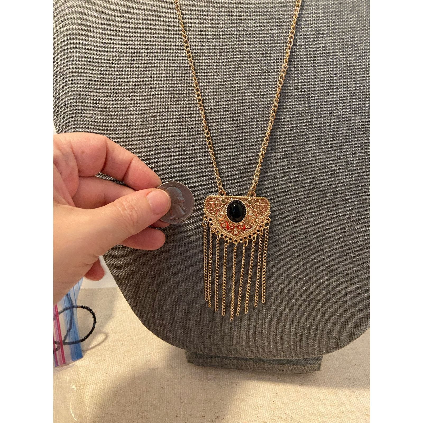 Other boho fringe pendant necklace Size ONE SIZE - 2 Thumbnail
