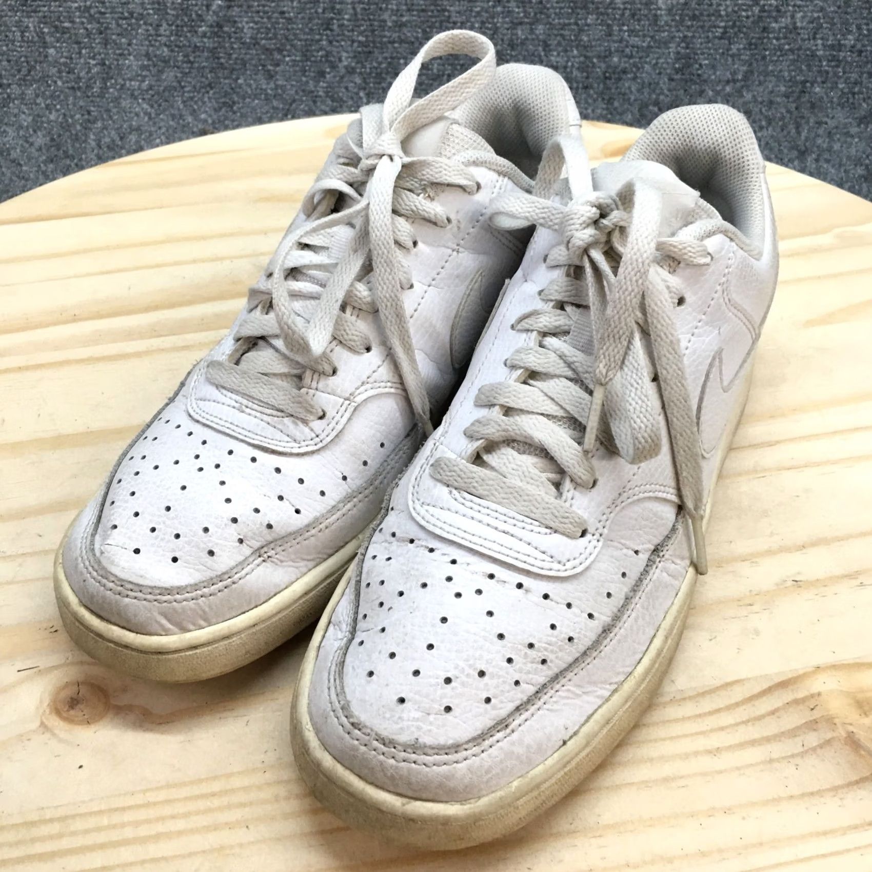 Nike Nike Court Vision Low Top Sneakers Womens 9.5 White CD5434-100 Lace Up Soccer Shoes? Size L / US 10 / IT 46 - 3 Thumbnail