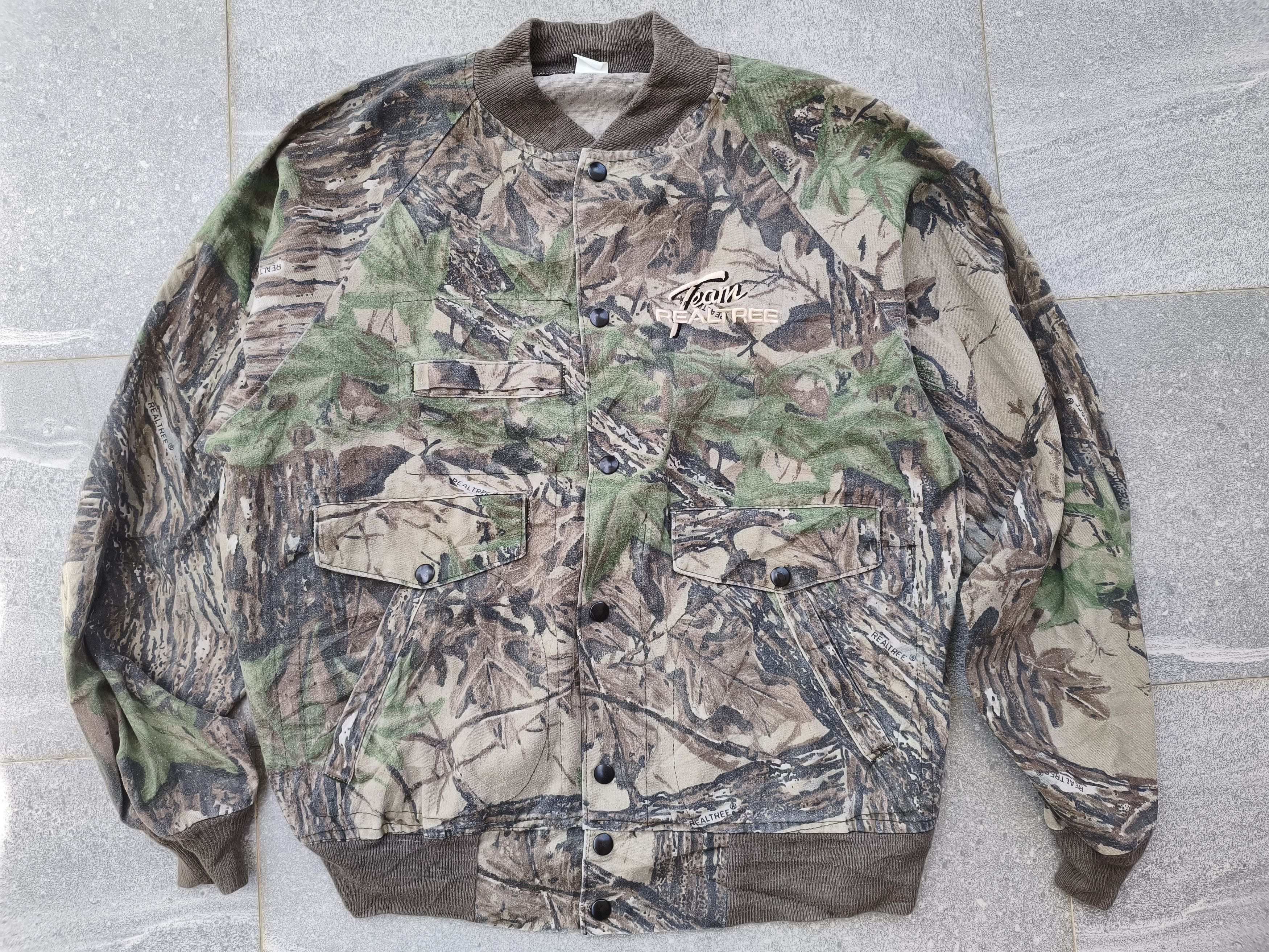 Realtree Vtg 80's Team Realtree Camo Bomber Jacket Size US M / EU 48-50 / 2 - 1 Thumbnail