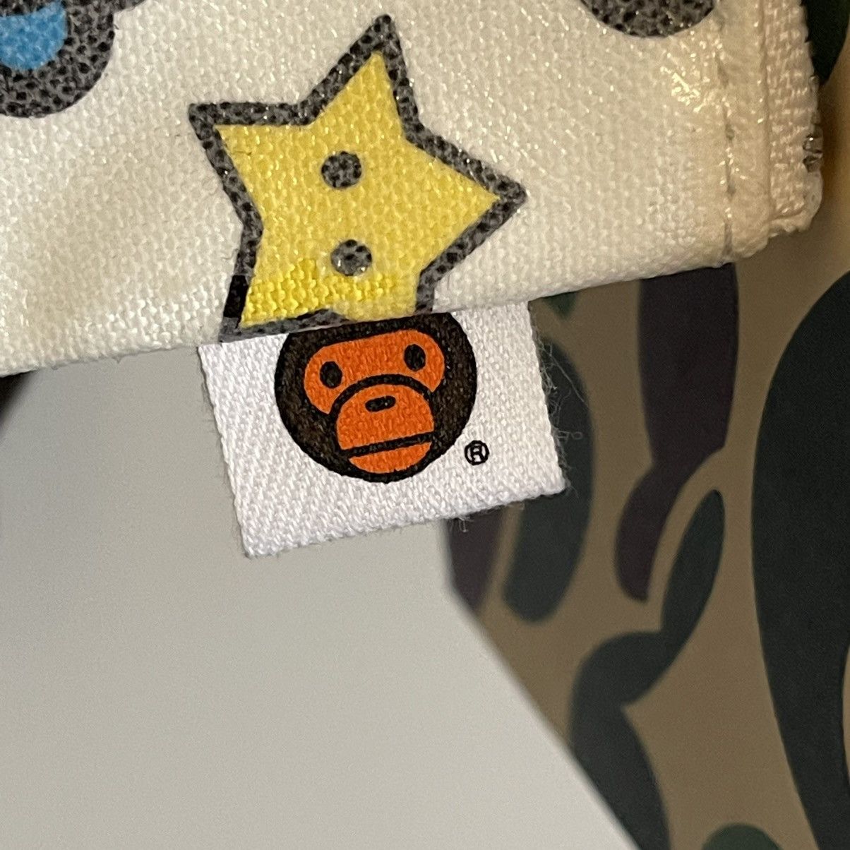 Bape BUNDLE OG Baby Milo Monogram Waxed Tote + Mini Pouch DSWT Size ONE SIZE - 9 Thumbnail
