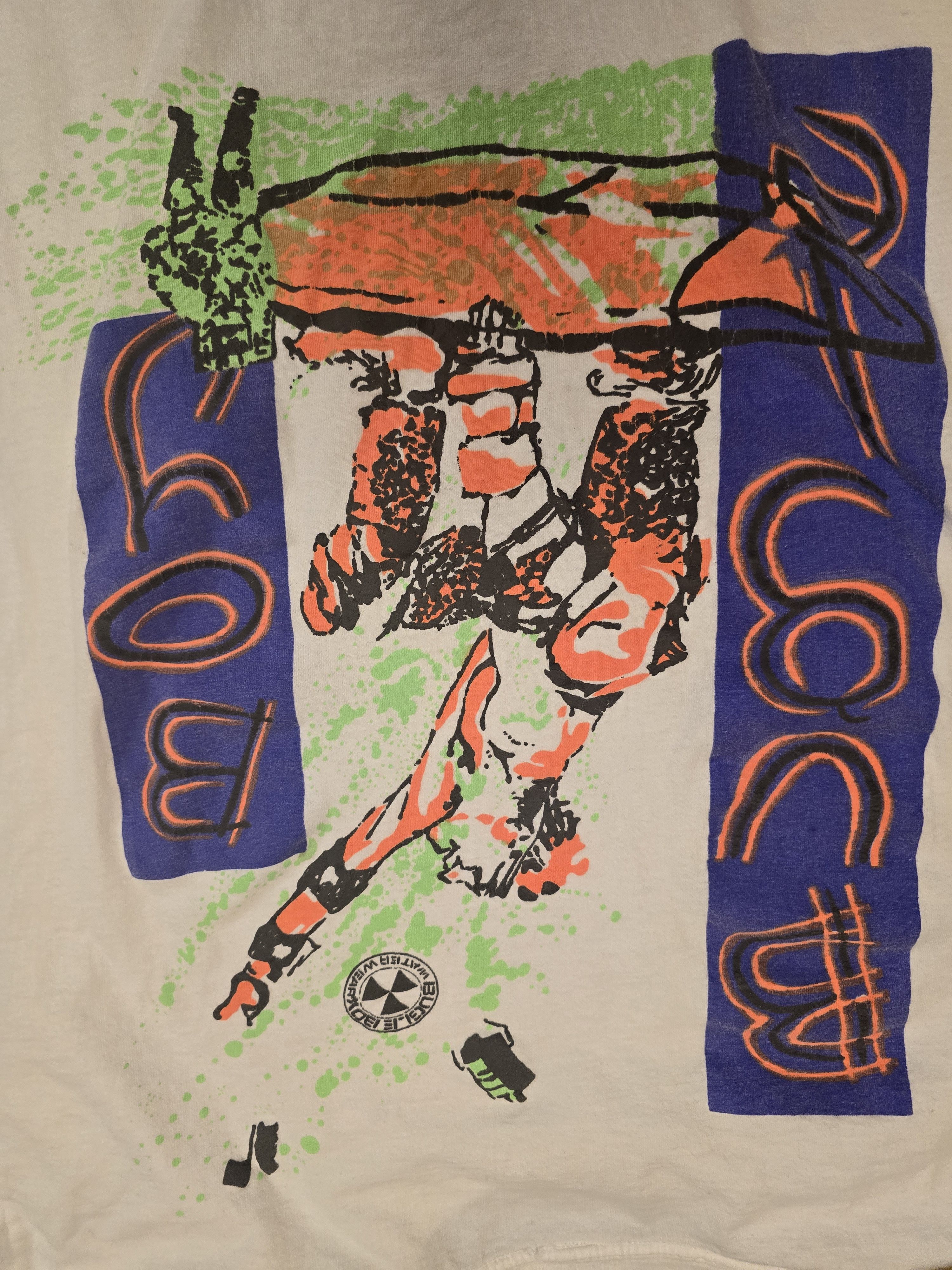 Bugle Boy Vintage 90s Bugle Boy Surfing Graphic Unisex White T-shirt L Size US L / EU 52-54 / 3 - 8 Thumbnail