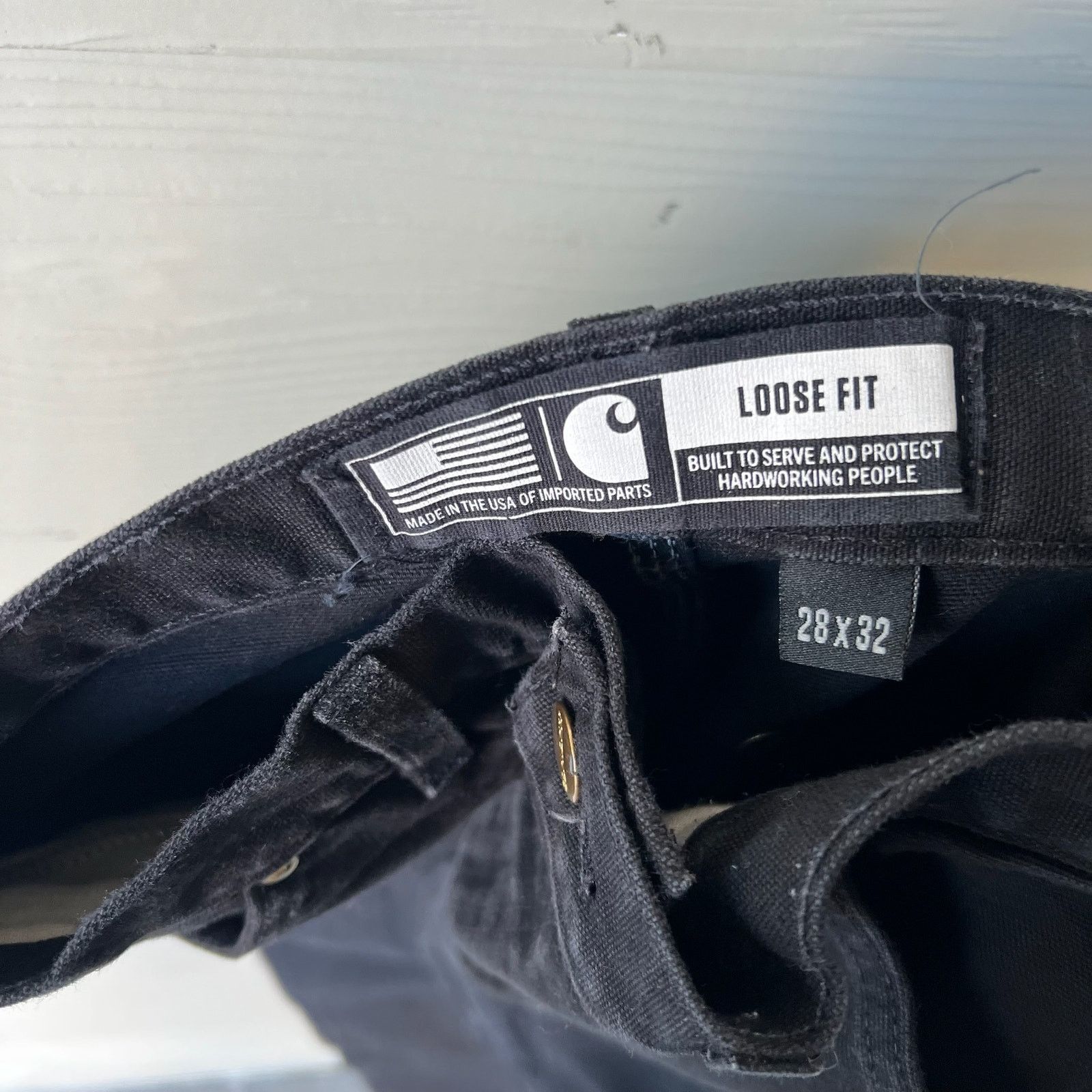 Carhartt × Vintage Carhartt black double knee work wear carpenter pants Size US 28 / EU 44 - 4 Thumbnail