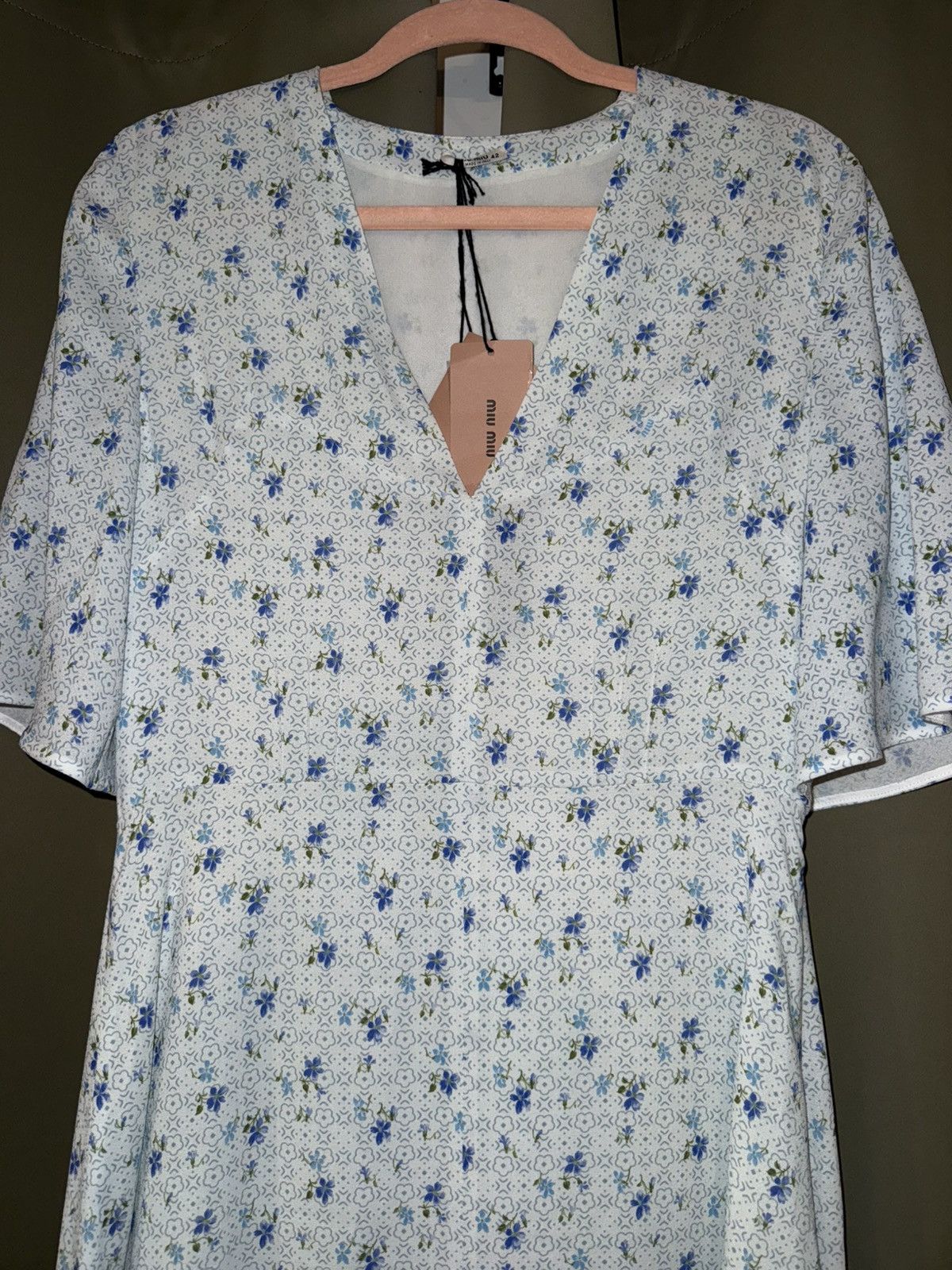 Miu Miu Miu Miu Floral Print Dress Size M / US 6-8 / IT 42-44 - 5 Thumbnail