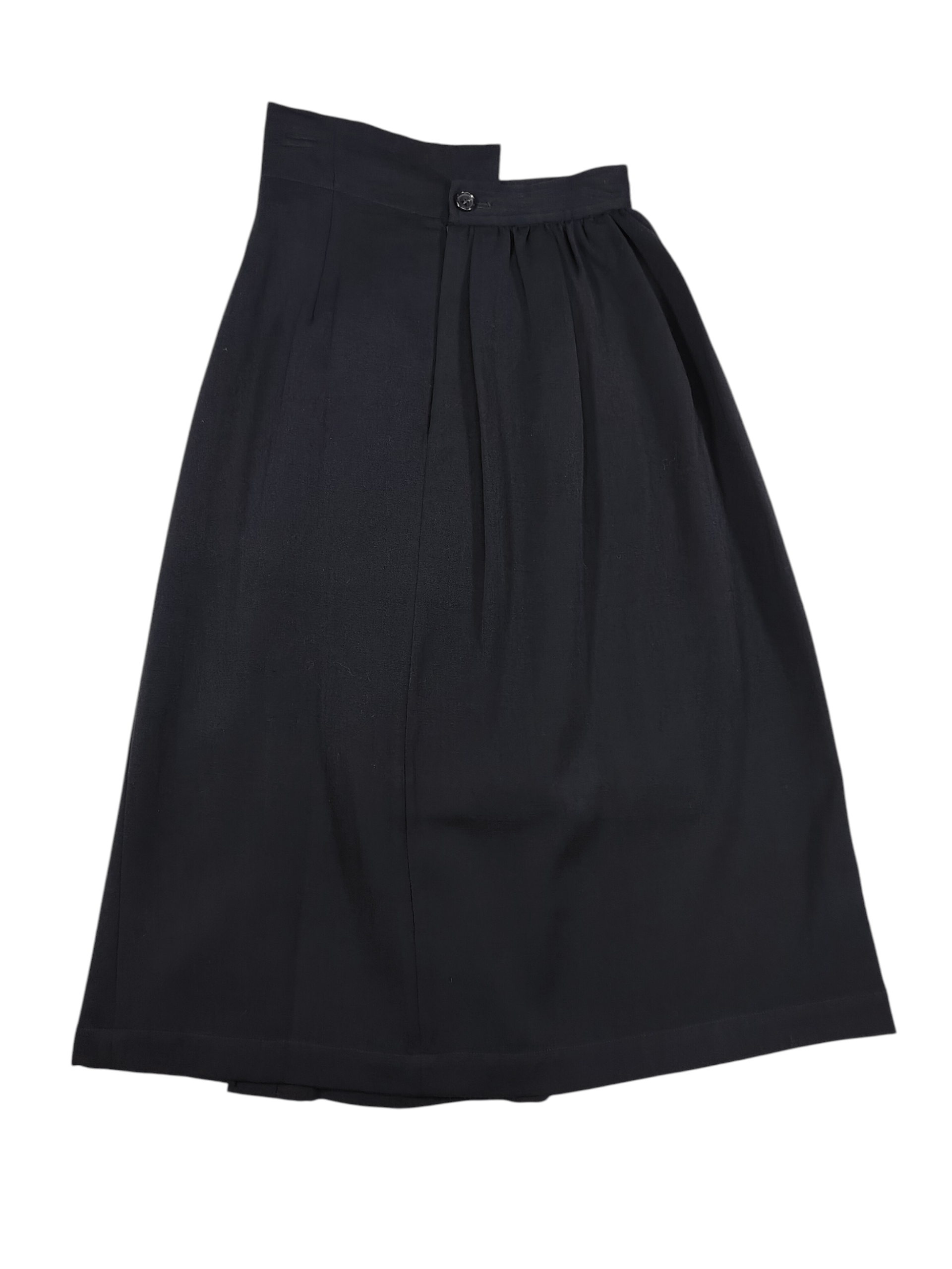 Comme des Garcons AD1988 CDG📕 Archive High Waist Asymmetrical Wrap Skirt Size 28" / US 6 / IT 42 - 1 Thumbnail