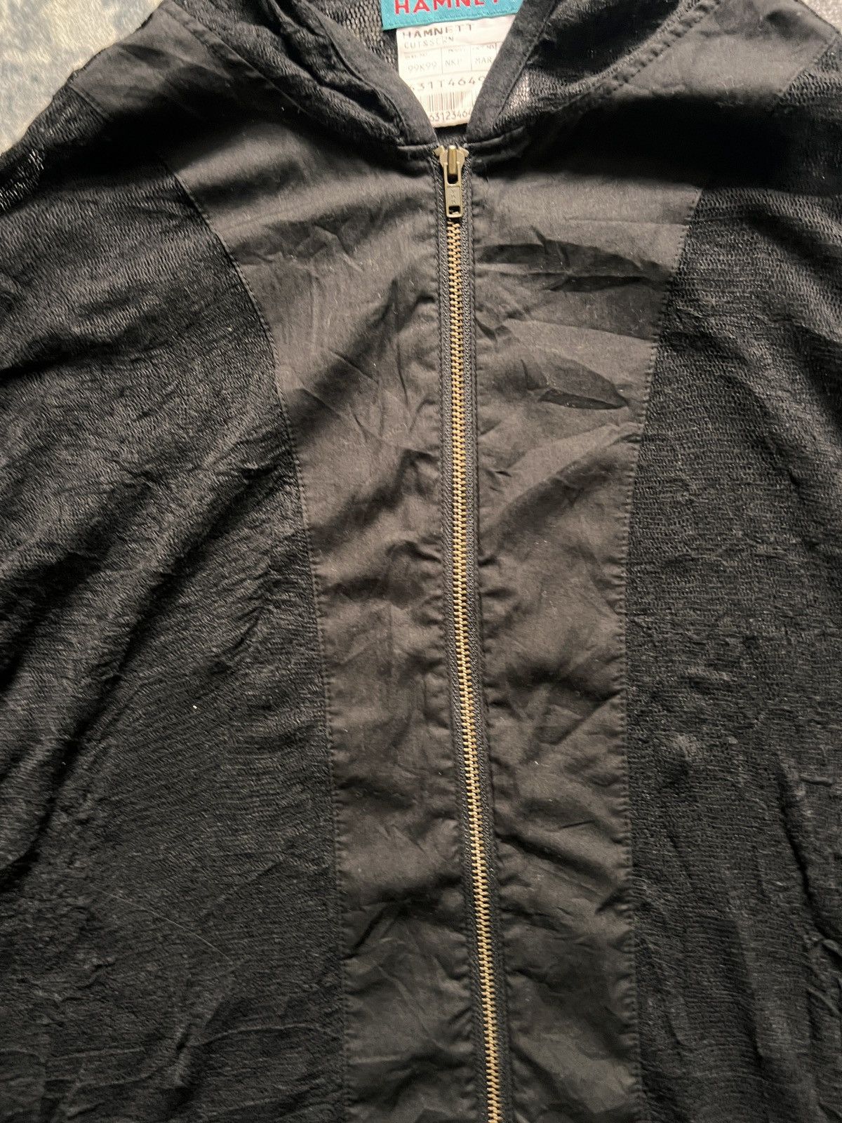 Katharine Hamnett London Katherine Hamnett Sheer Black Hoodie Size US M / EU 48-50 / 2 - 5 Thumbnail