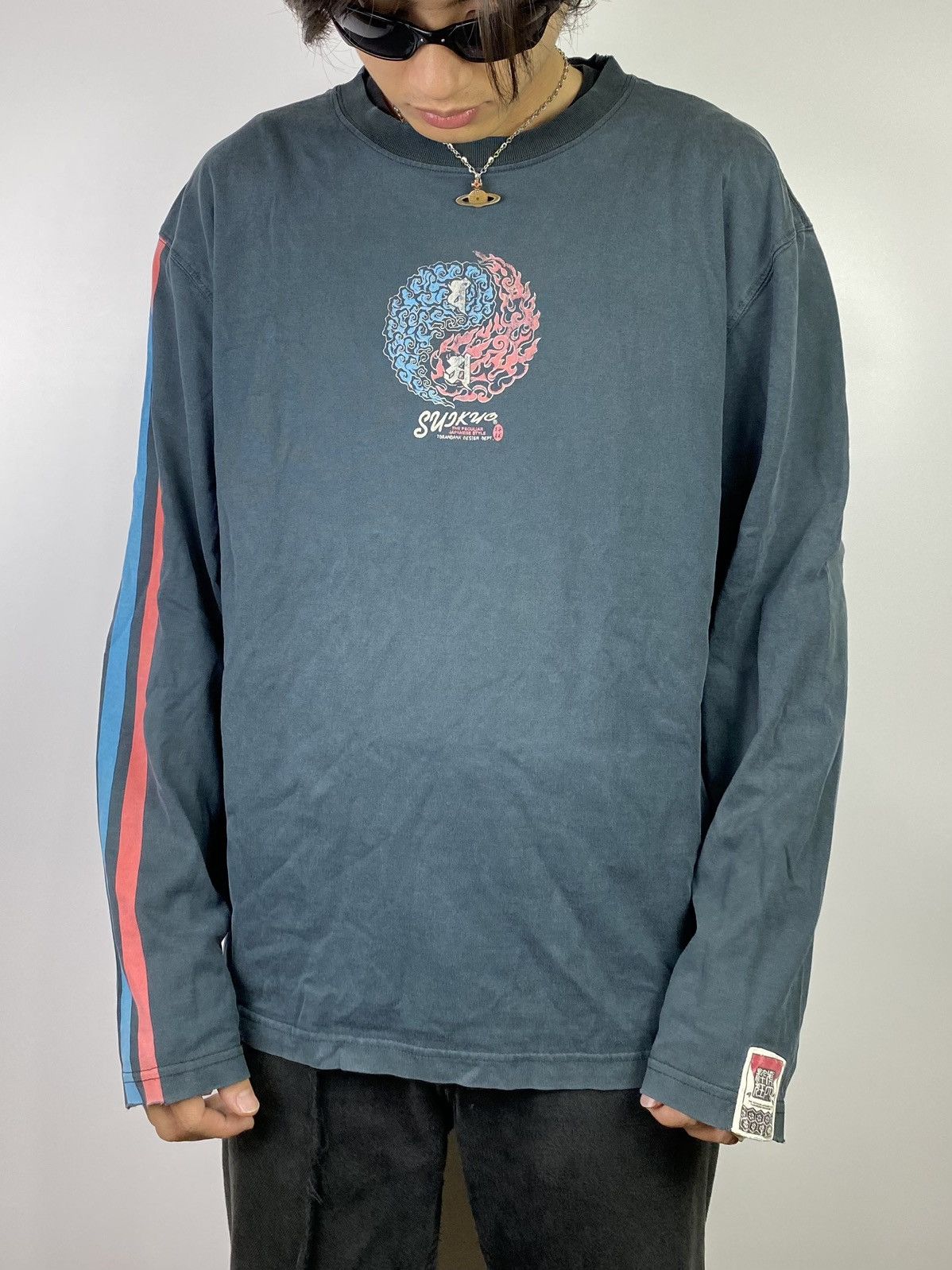 If Six Was Nine × Japanese Brand × Le Grande Bleu (L.G.B.) japanese longsleeve the peculiar japan style Size US L / EU 52-54 / 3 - 1 Thumbnail
