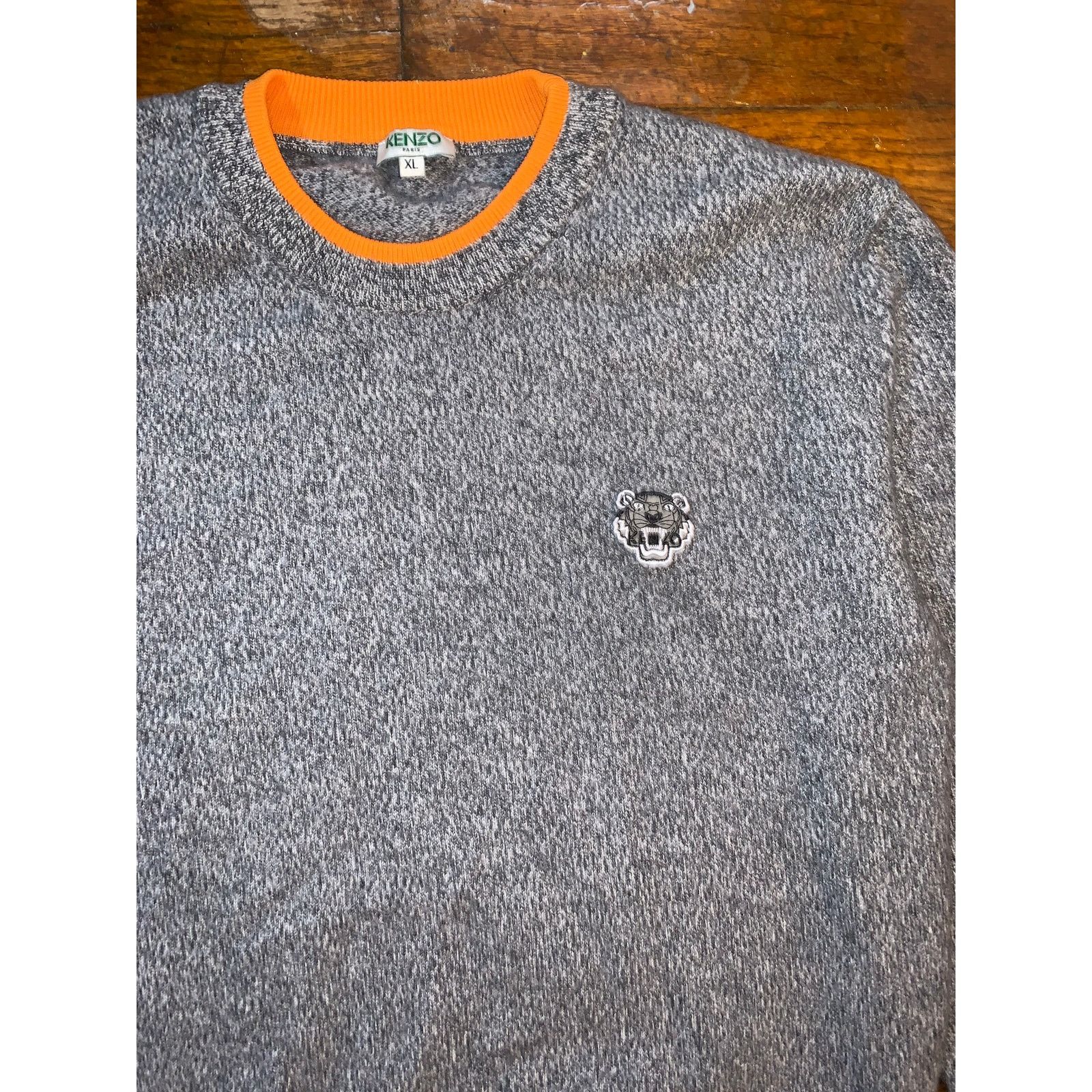 Kenzo Kenzo Tiger Sweatshirt Grey Orange Women XL Size XL / US 12-14 / IT 48-50 - 4 Thumbnail