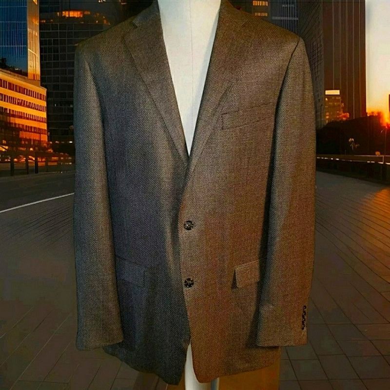 Other Walter Morton Size 44 XL Blue And Copper blazer Size 44L - 6 Thumbnail