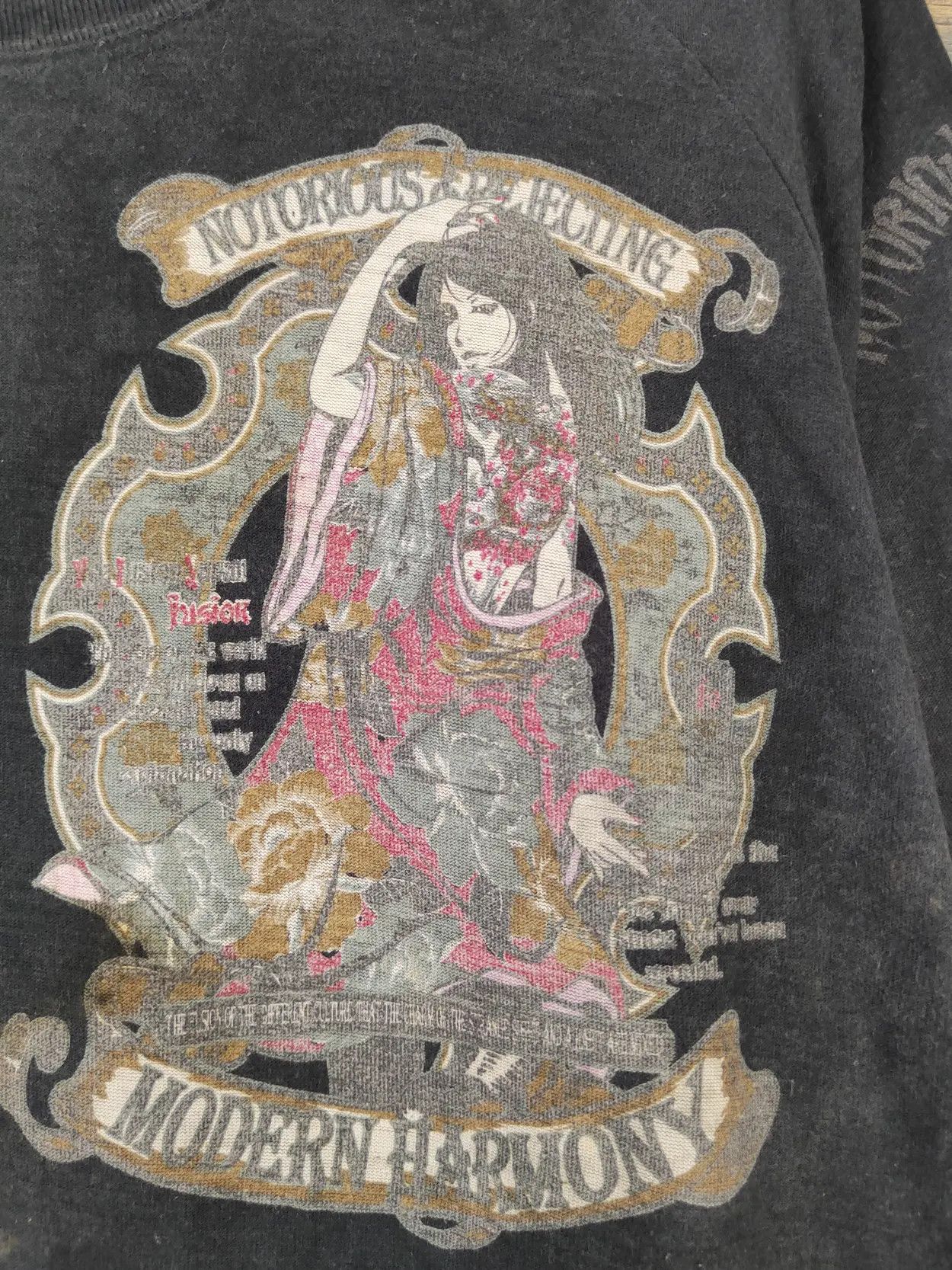 Bullet Noise DL Bullet Noise Black Faded Long Sleeve T-shirts #628 Size US XL / EU 56 / 4 - 14 Thumbnail