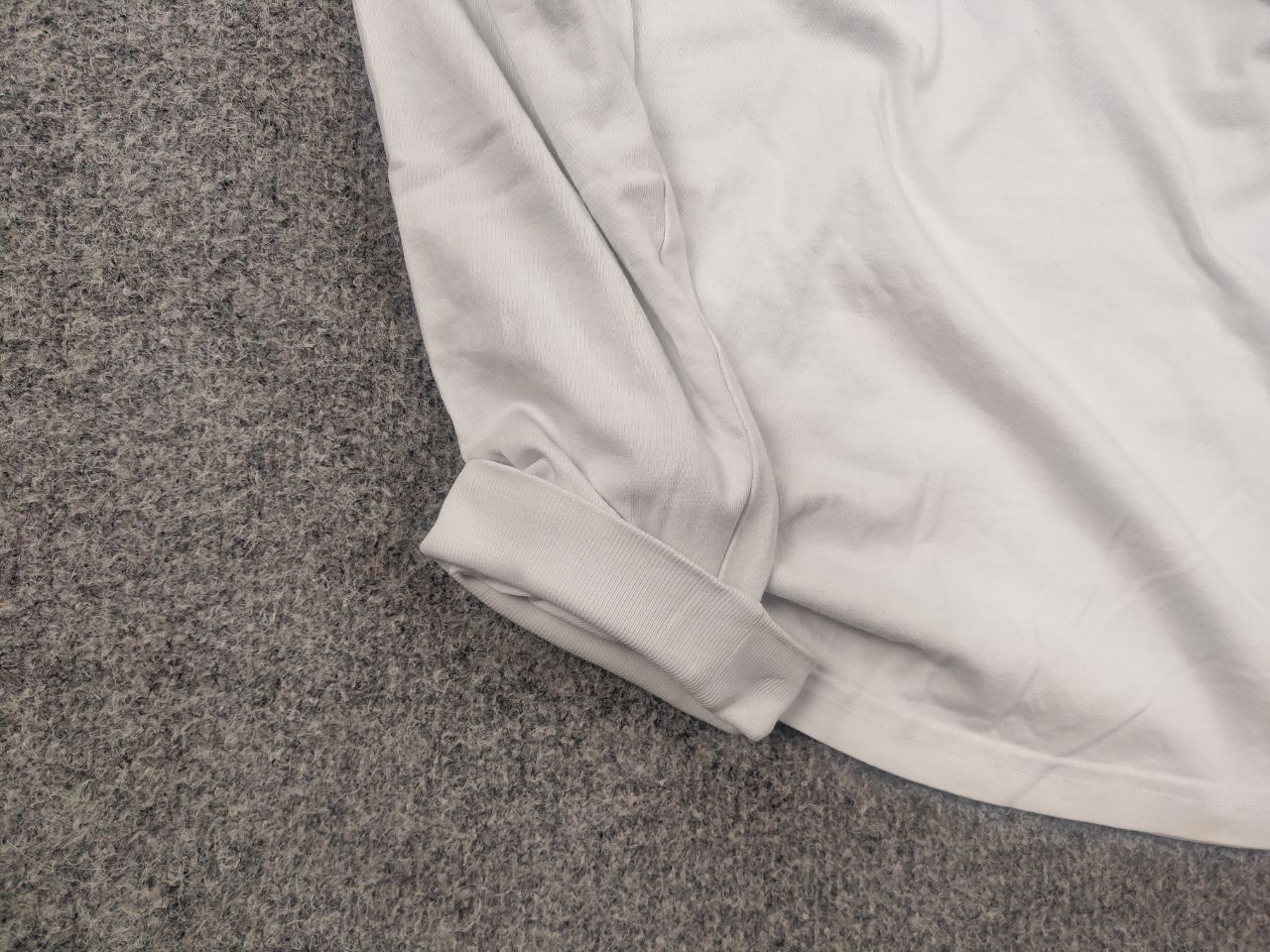 Percival Percival Design Logo White Cotton Regula Long Sleeve T Shirt Size US M / EU 48-50 / 2 - 6 Thumbnail