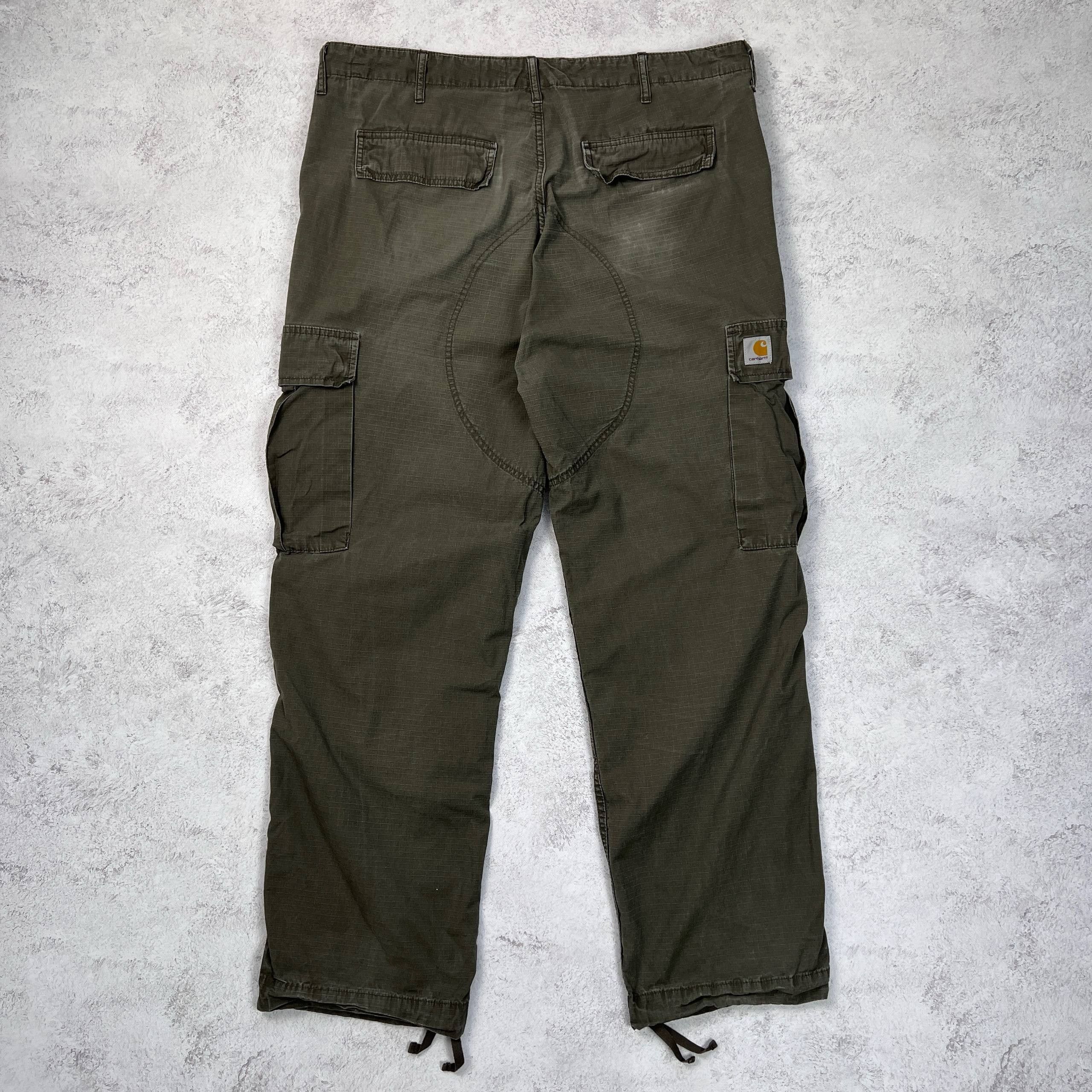 Carhartt Wip Carhartt WIP Regular Cargo Pants Ripstop Olive Green Men's Size US 40 / EU 56 - 7 Thumbnail