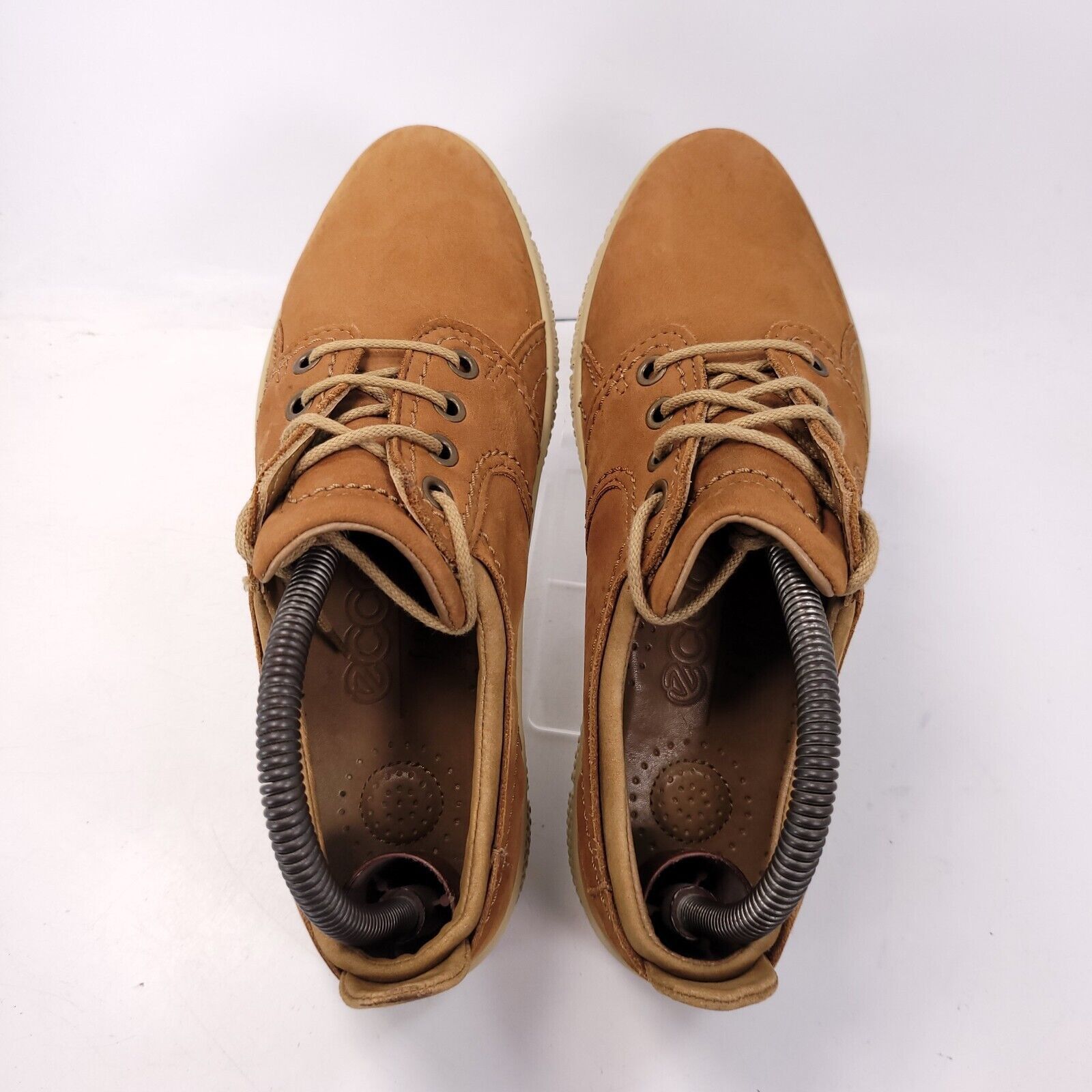 Ecco Ecco Casual Lace Up Sneaker Shoe Women Size 8 38 Brown White Size US 8 / IT 38 - 4 Thumbnail