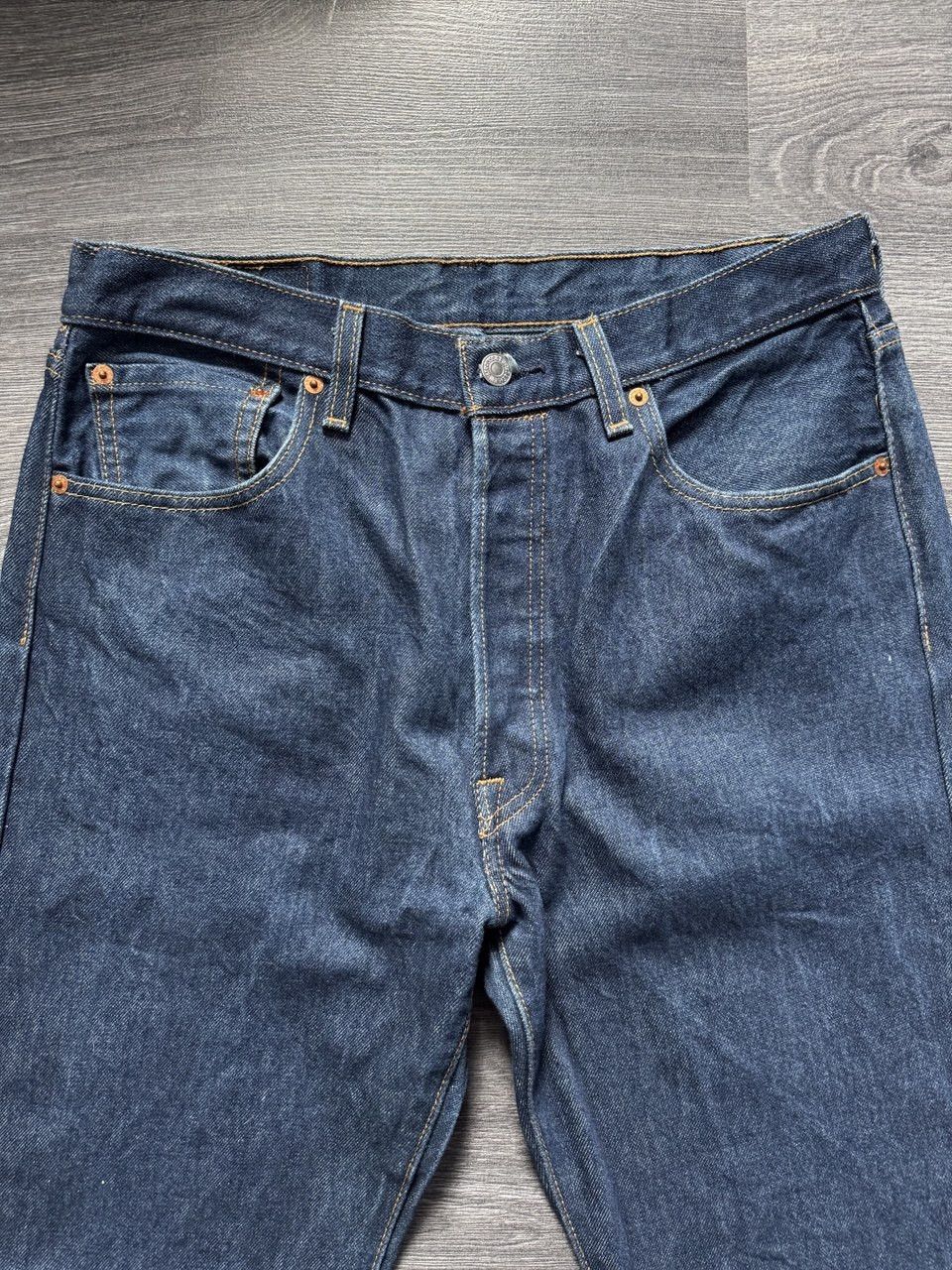 Levi's Levi’s 501 Dark Blue Denim Jeans Size US 32 / EU 48 - 5 Thumbnail