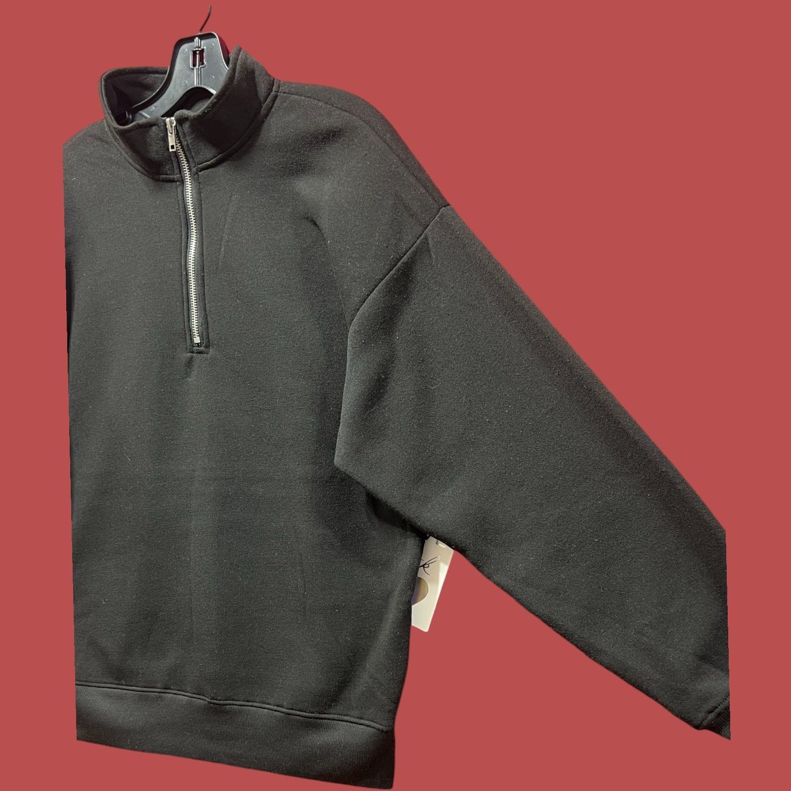 Other Love Streak - Unisex Long Sleeve Half Zip Sweatshirt - Black Size S / US 4 / IT 40 - 13 Thumbnail