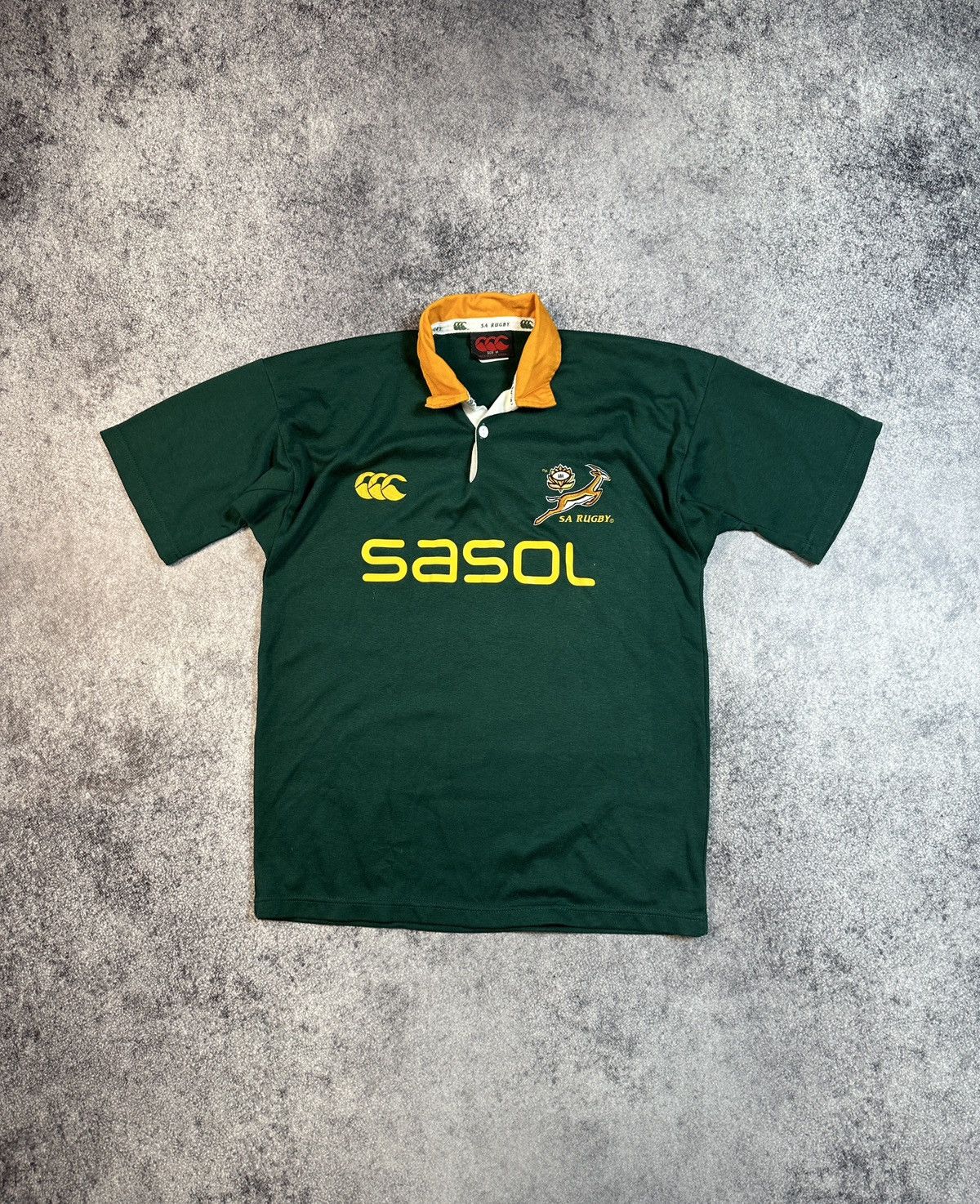 Canterbury of New Zealand × Vintage Vintage Canterbury South Africa Sasol Rugby Jersey Rare M Size US M / EU 48-50 / 2 - 1 Thumbnail