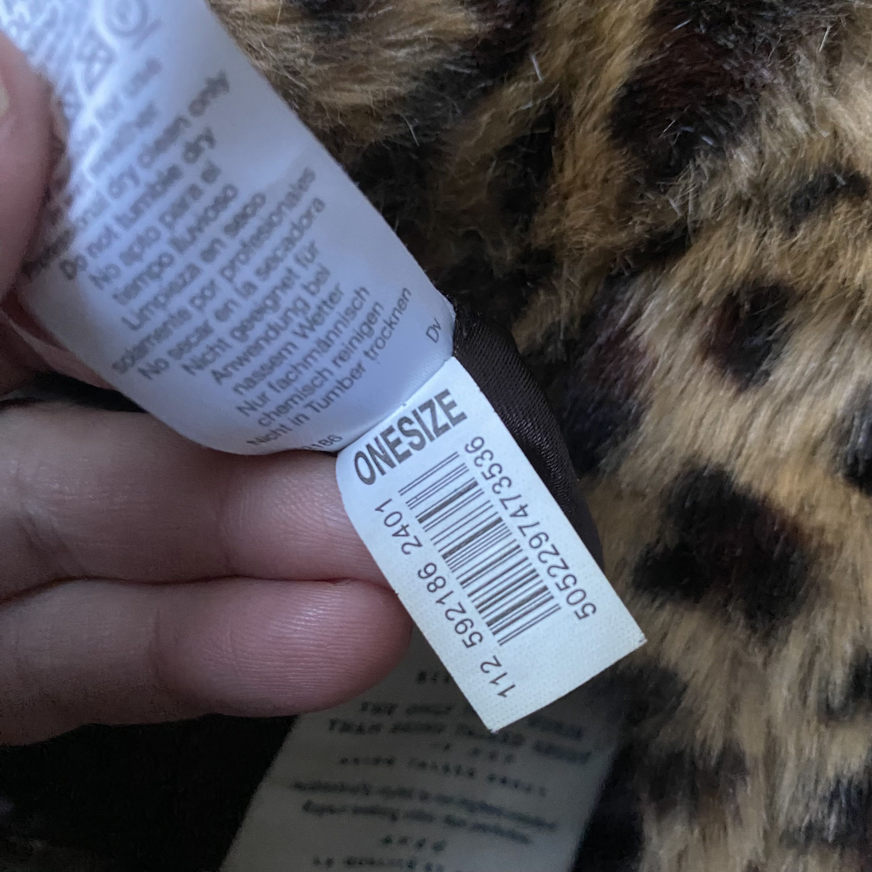 If Six Was Nine Vintage 2000s Y2K Leopard Faux Fur Hat Ushanka Size ONE SIZE - 7 Thumbnail