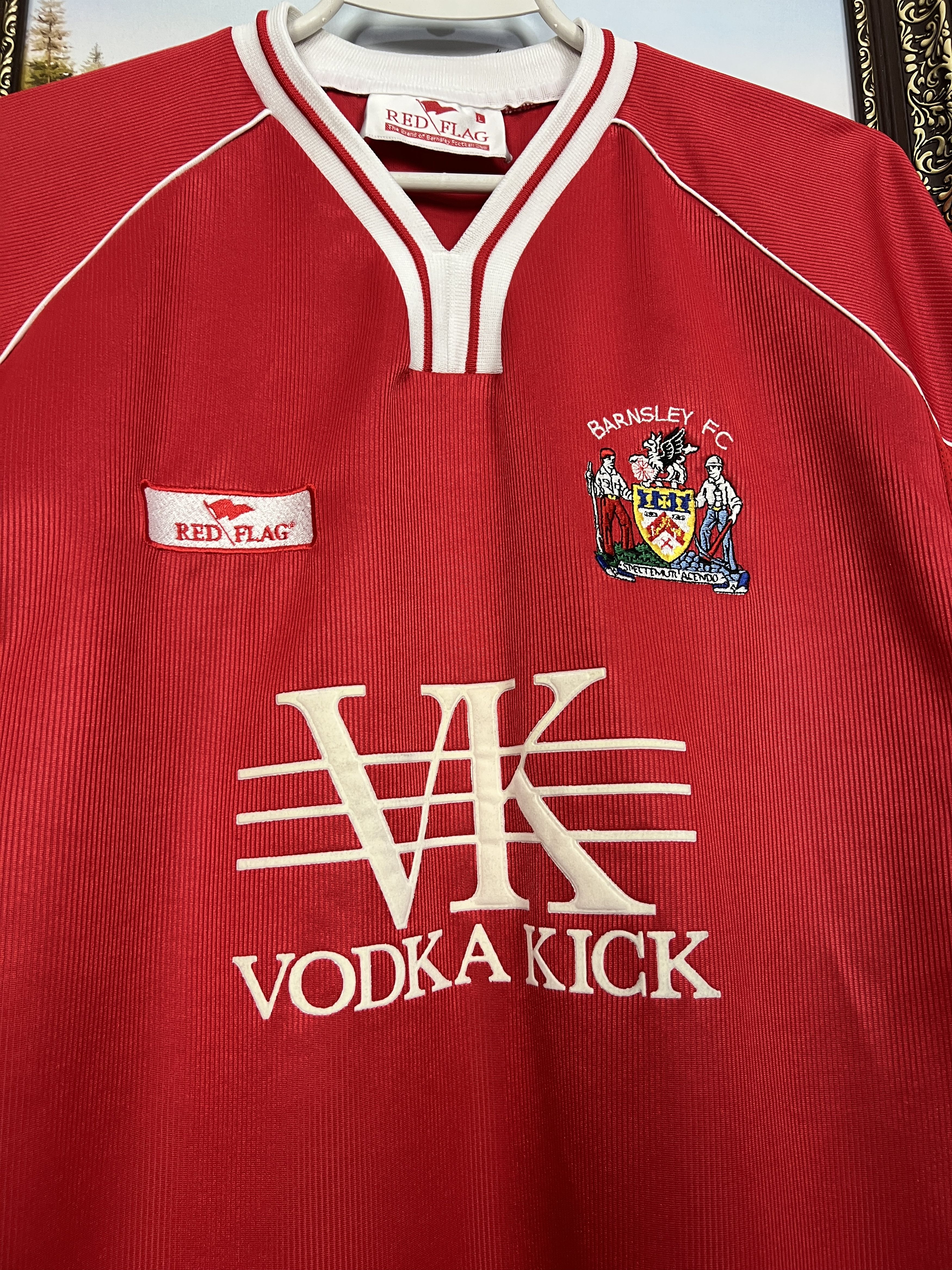Vintage Barnsley Home football shirt 2003 Soccer Jersey Trikot Rare Size US L / EU 52-54 / 3 - 3 Thumbnail