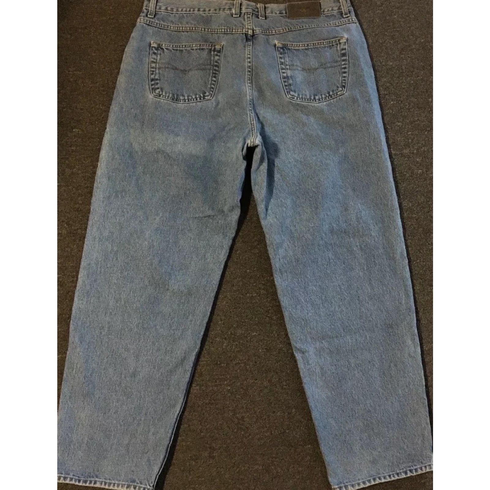 JNCO VINTAGE Anchor Blue Jeans Baggy 90s Grunge Skater Distressed Wide Leg 42 Blue Denim Men Jeans 32in Inseam Size US 42 / EU 58 - 2 Thumbnail