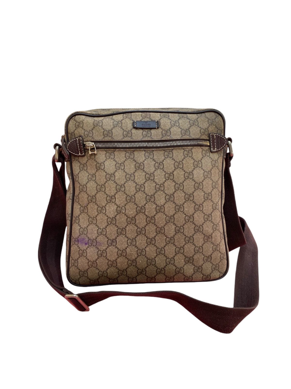 Gucci × Vintage Gucci GG Plus PVC Leather Shoulder Bag Size ONE SIZE - 1 Thumbnail