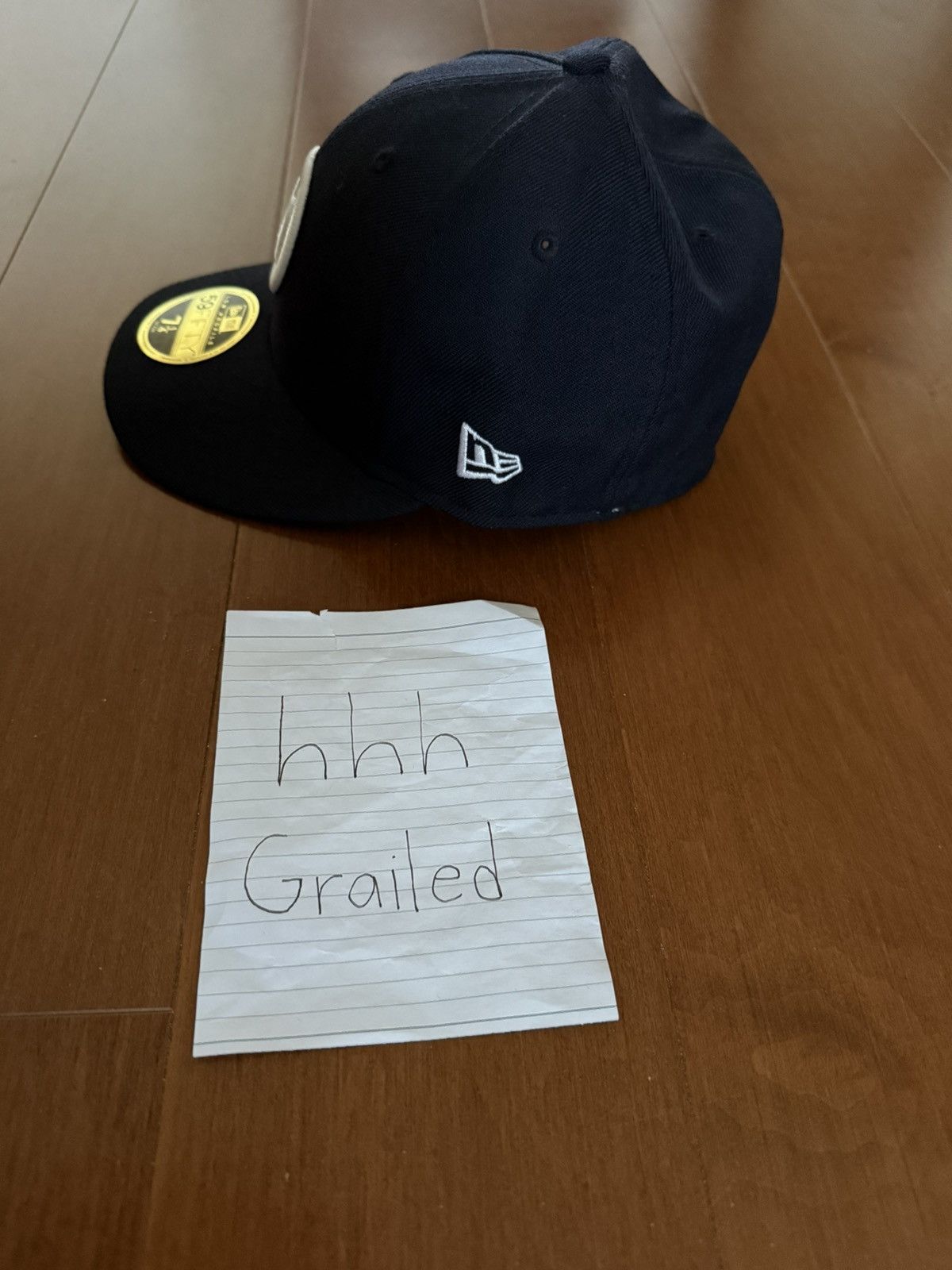 HIDDEN × New Era Size 7 1/4 Navy Hidden NY New Era Fitted Hat Size ONE SIZE - 3 Thumbnail