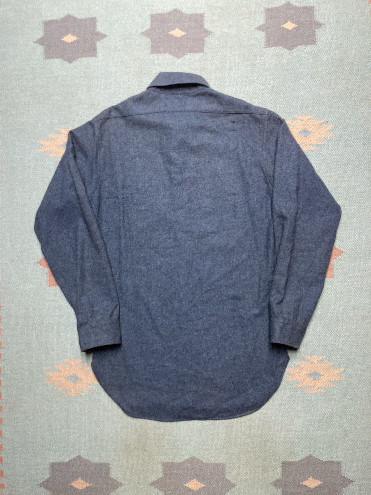 Vintage Vtg Pendleton button shirt dark blue gray one pocket small Size US S / EU 44-46 / 1 - 8 Thumbnail