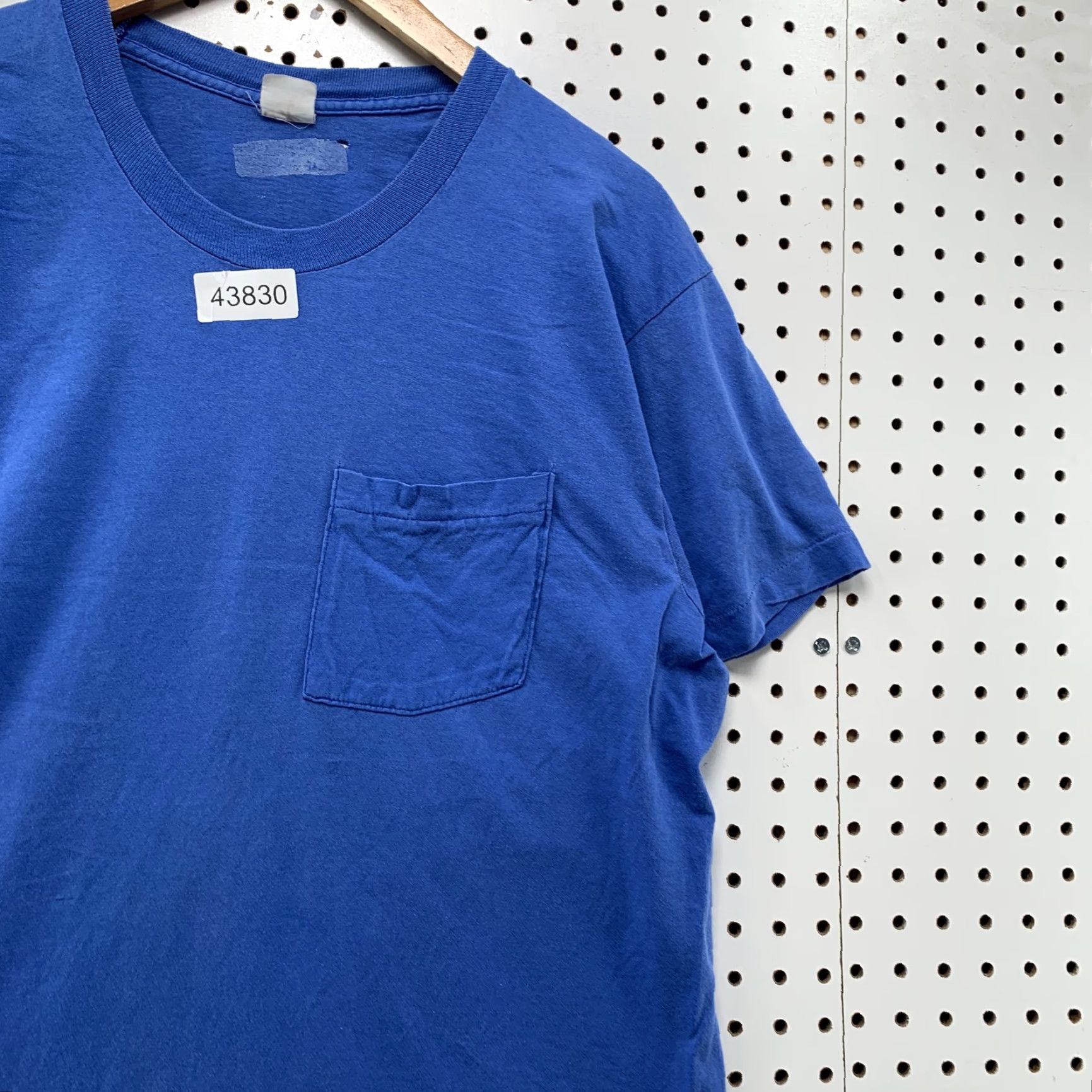 Vintage VTG 80s Blue Pocket Shirt Mens Large Blue Single Stitch Made USA Shirt Adult Large Blue Pocket Shirt 80s Mens Size US L / EU 52-54 / 3 - 6 Thumbnail