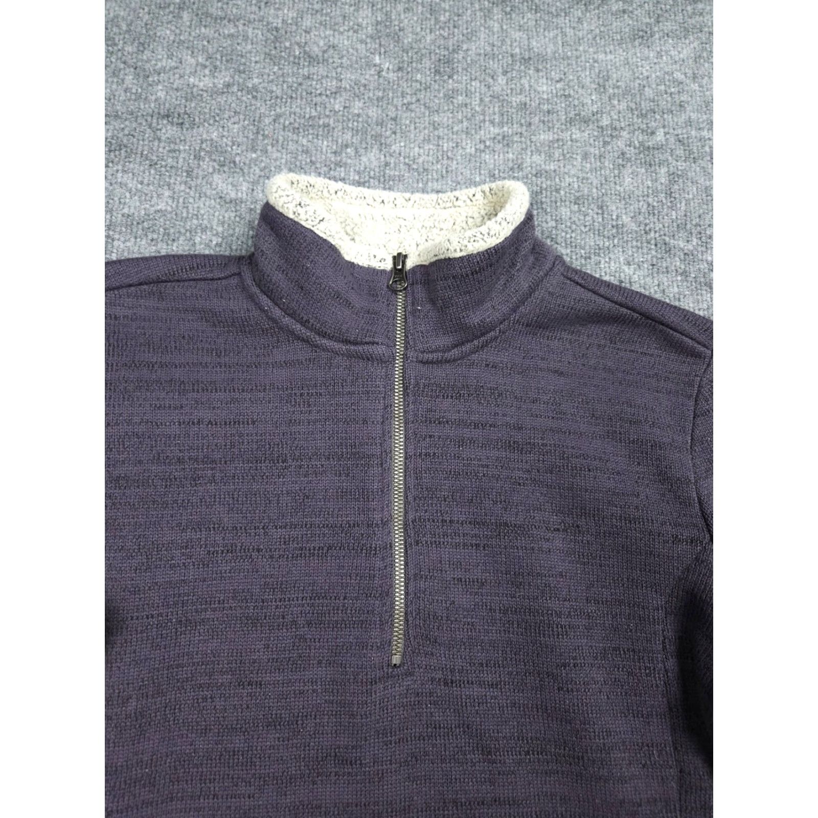 Vintage Kuhl Alaska Sweater Women's M 1/4 Gray Purple Fleece Lined Mock Neck Pullover Logo 1/4 Zip Garment: Sweater Casual Size M / US 6-8 / IT 42-44 - 2 Thumbnail