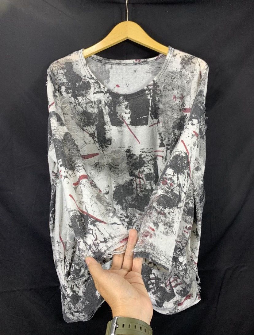 14th Addiction Japanese Crazy Distressed Abstract Gothic Punk long sleeve Size US L / EU 52-54 / 3 - 4 Thumbnail