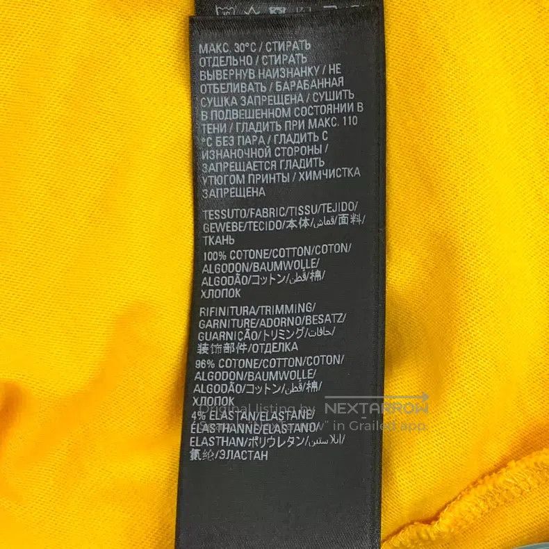Balenciaga Balenciaga Yellow Logo Letter Printed Cotton Round Neck Sh Size US M / EU 48-50 / 2 - 8 Thumbnail