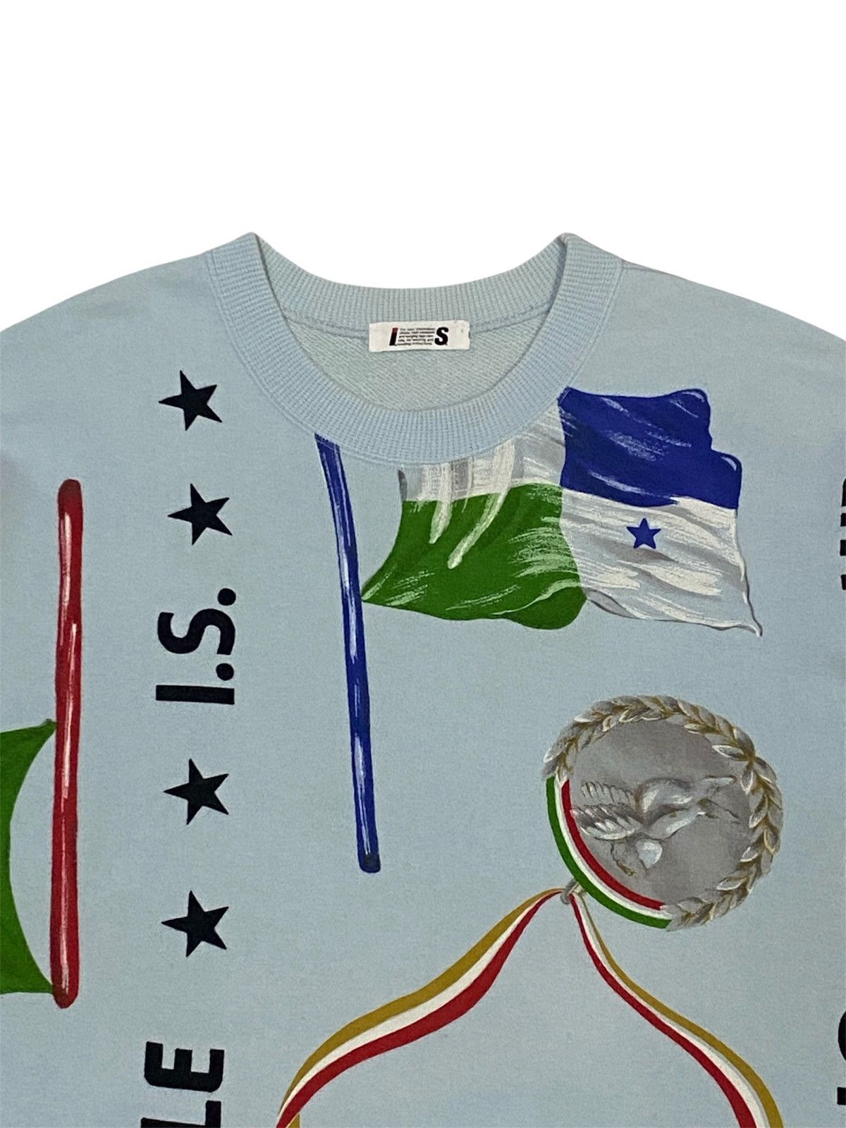 Issey Miyake Rare🔥Vintage Issey Miyake Fullprint Flag Trophy Sweatshirt Size US M / EU 48-50 / 2 - 5 Thumbnail