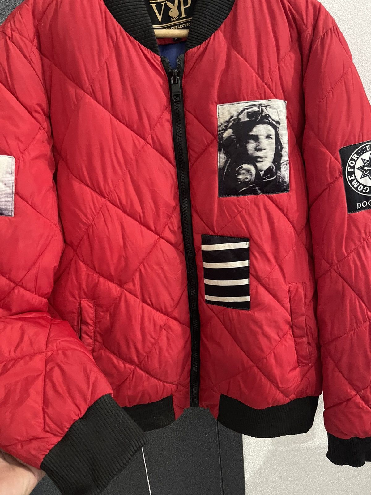 Playboy Playboy Quilted Design With Patches Bomber Jacket Size US XL / EU 56 / 4 - 8 Thumbnail