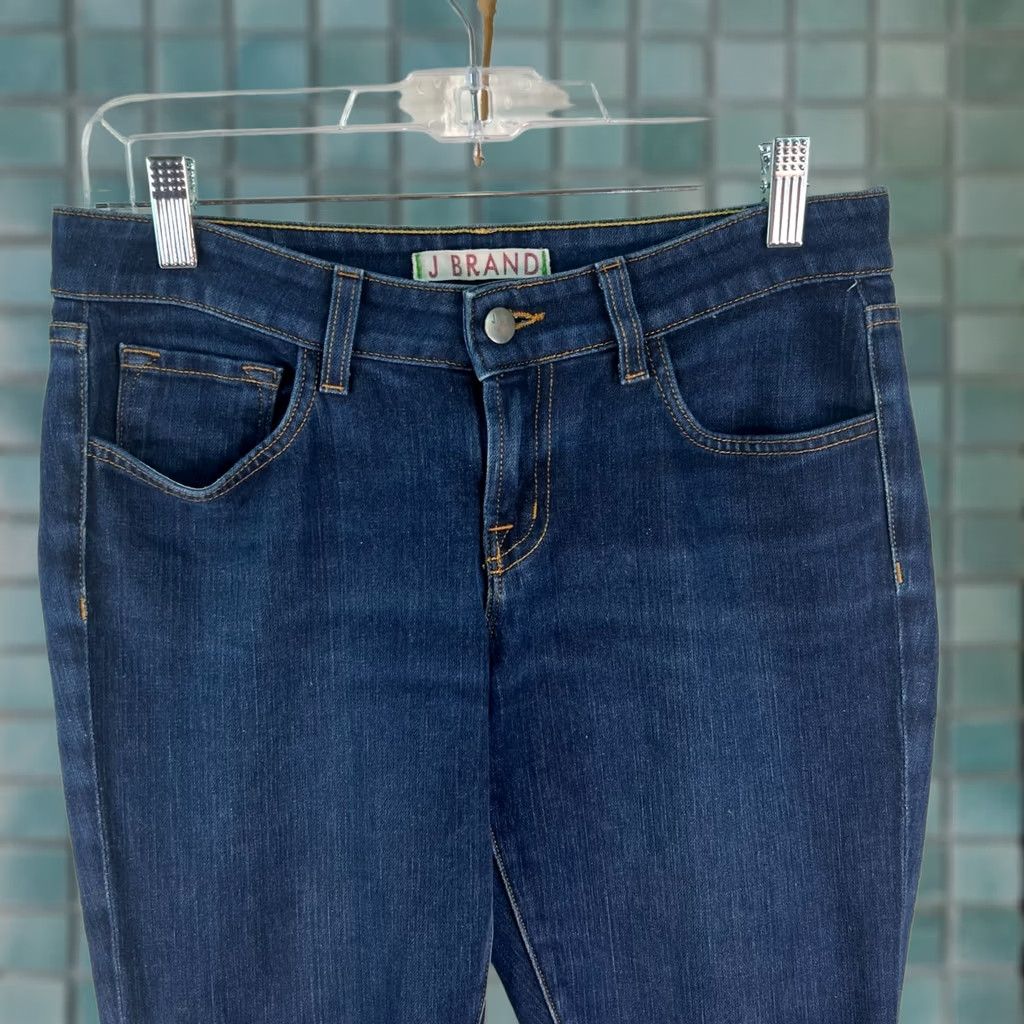 J Brand J Brand Womens Straight Jeans Blue Size 29 Regular Rise 30in Waist 33in Inseam 5-Pocket Denim Pants Capable of Machine Washable Size 29" - 1 Thumbnail