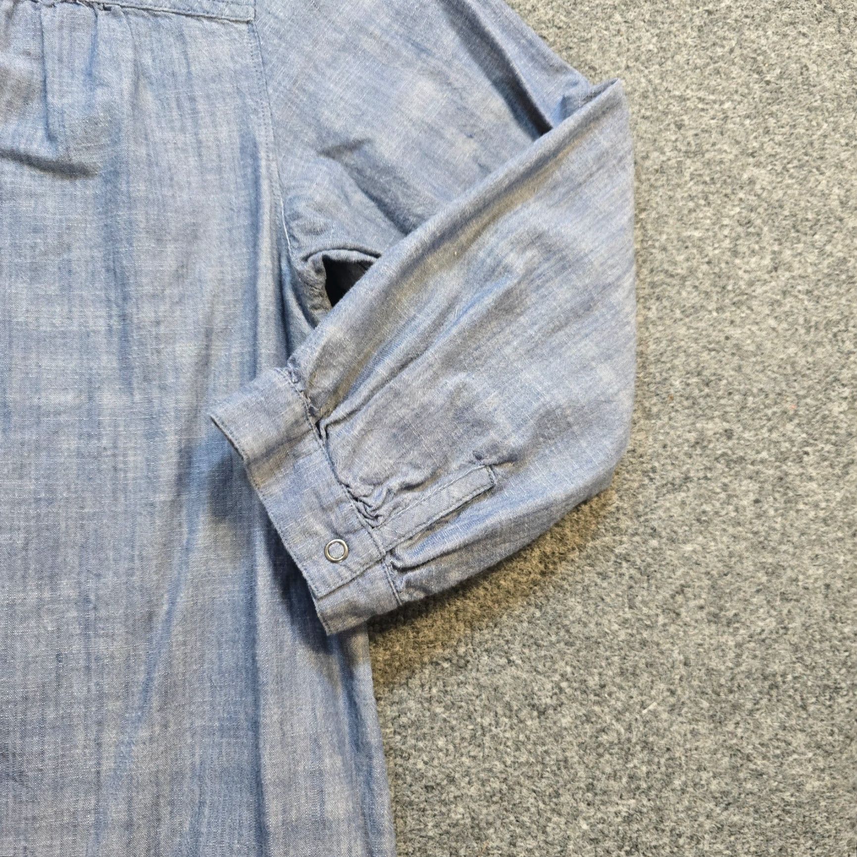 Patagonia Patagonia Shirt Womens Size 6 Blue Chambray Denim Snap Button Casual Outdoors Size M / US 6-8 / IT 42-44 - 3 Thumbnail